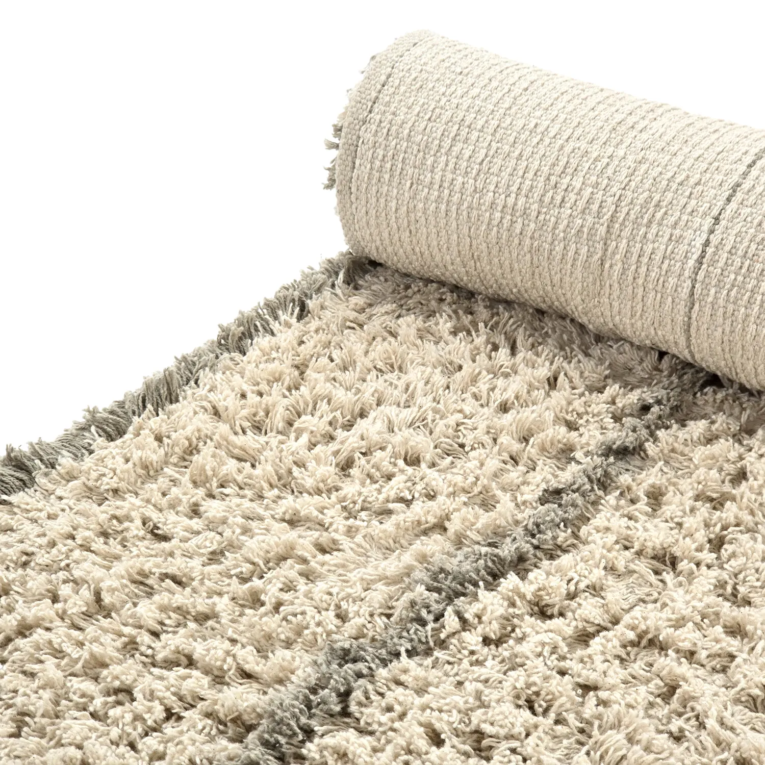 Koberce s dlhým vlasom - Kairi Natural Cotton Shaggy (béžová/taupe)