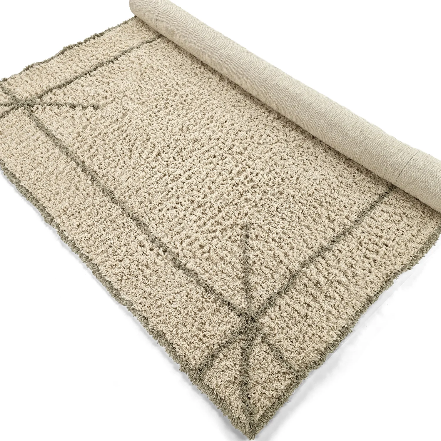Koberce s dlhým vlasom - Kairi Natural Cotton Shaggy (béžová/taupe)