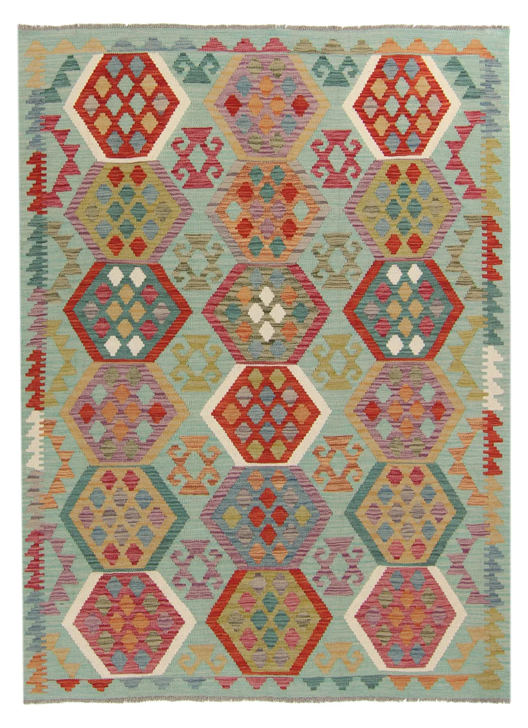 Orientálny kilimový koberec 199 x 146 cm