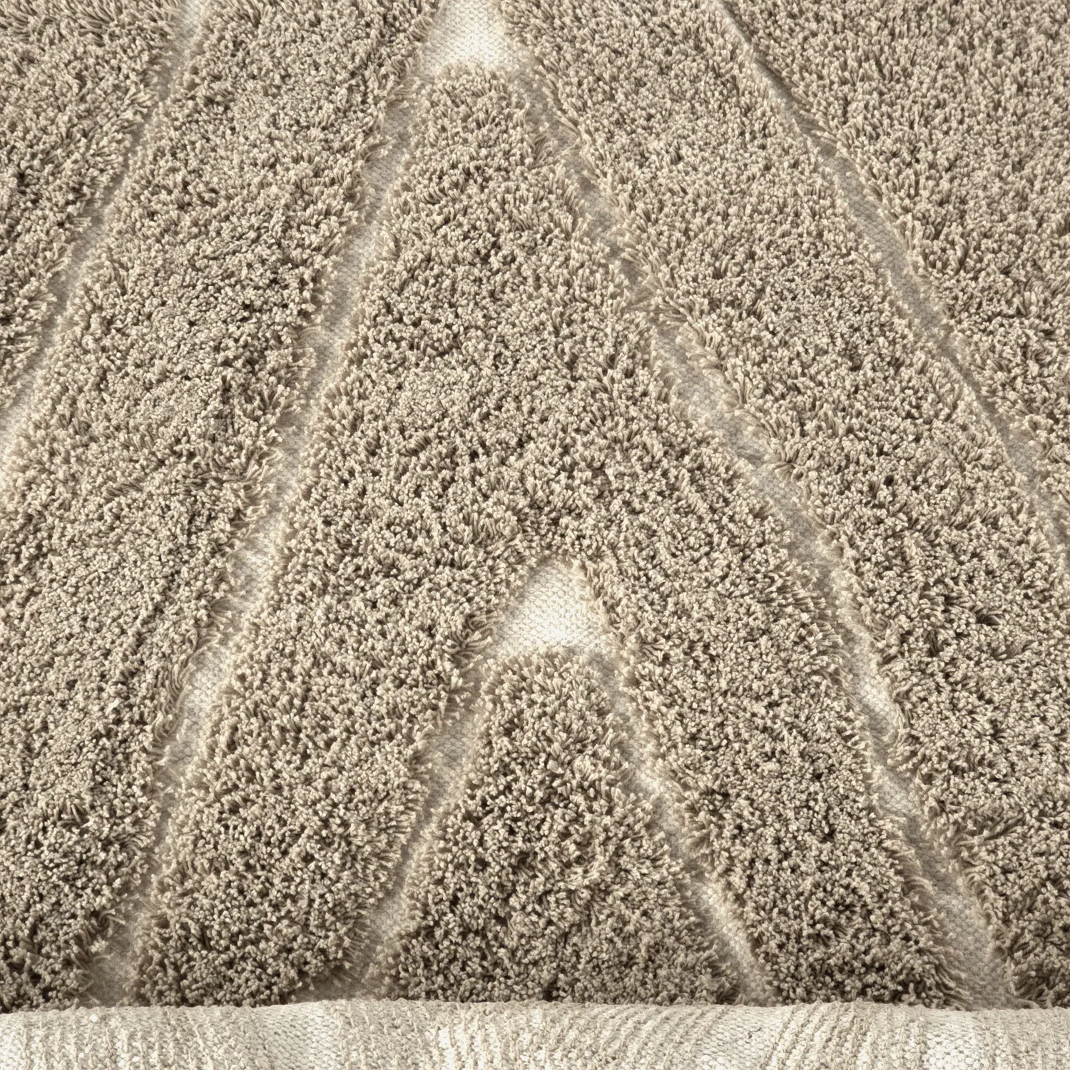 Koberec s dlhým vlasom - Kindon Natural Cotton Shaggy (béžová/biela)