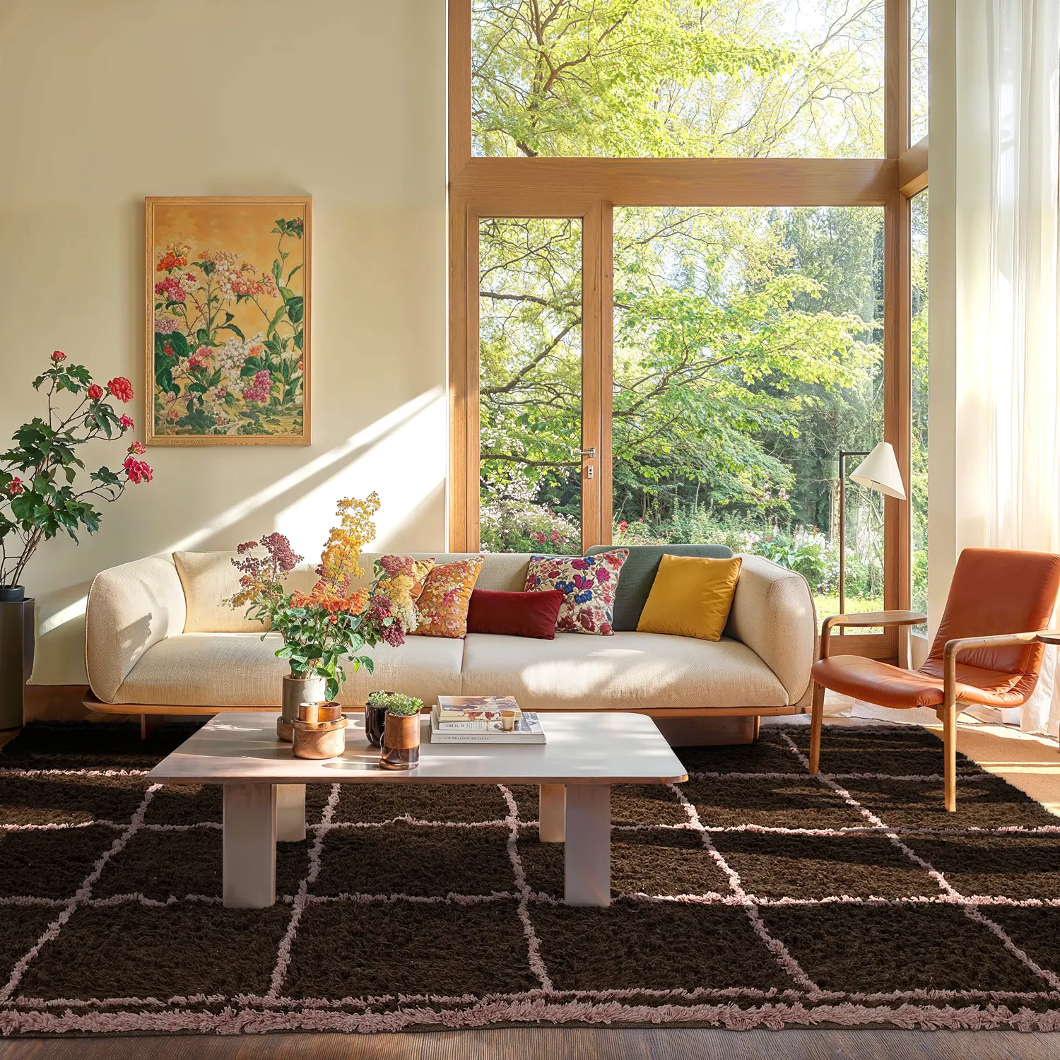 Koberce s dlhým vlasom - Lana Natural Cotton Shaggy (hnedá)