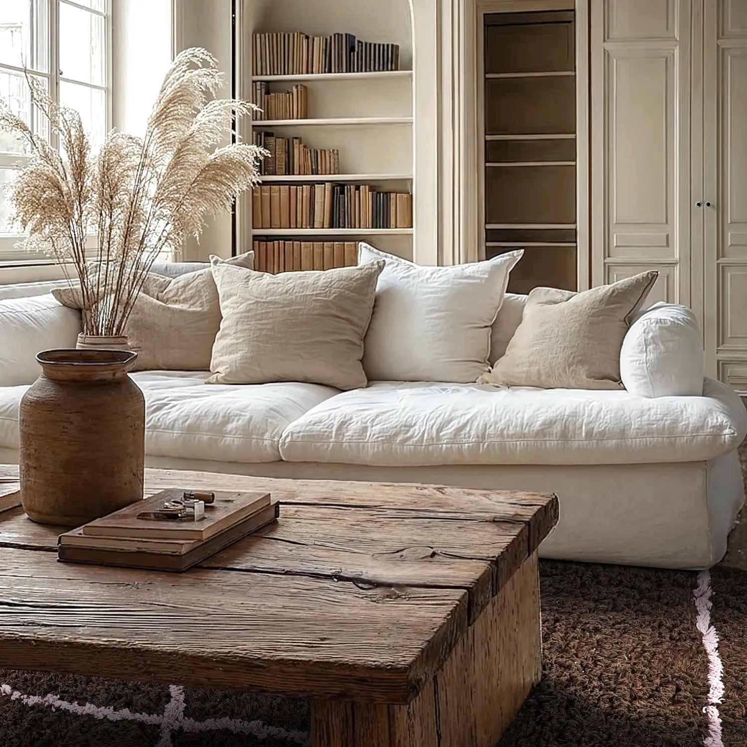 Koberce s dlhým vlasom - Lana Natural Cotton Shaggy (hnedá)