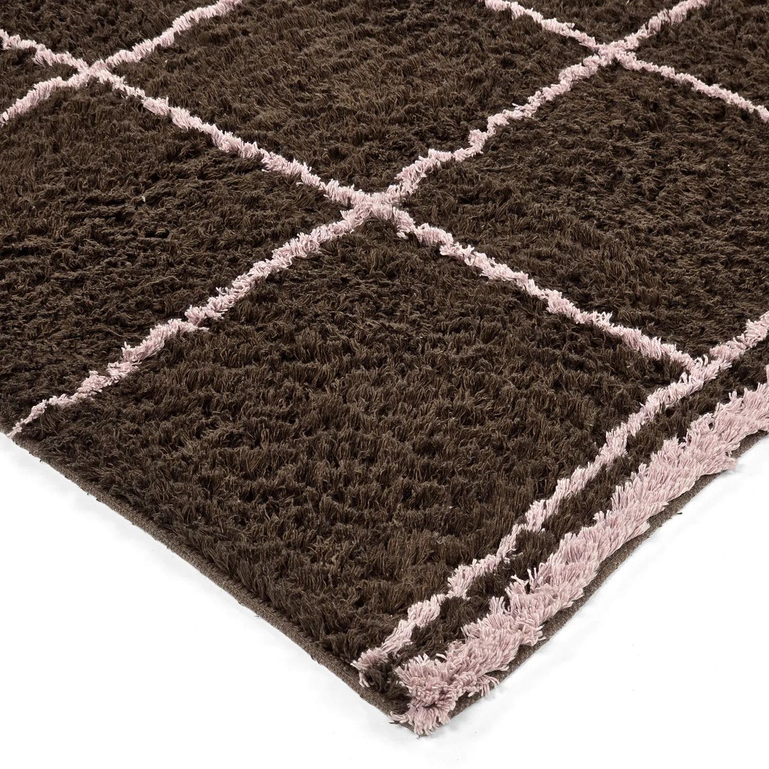 Koberce s dlhým vlasom - Lana Natural Cotton Shaggy (hnedá)