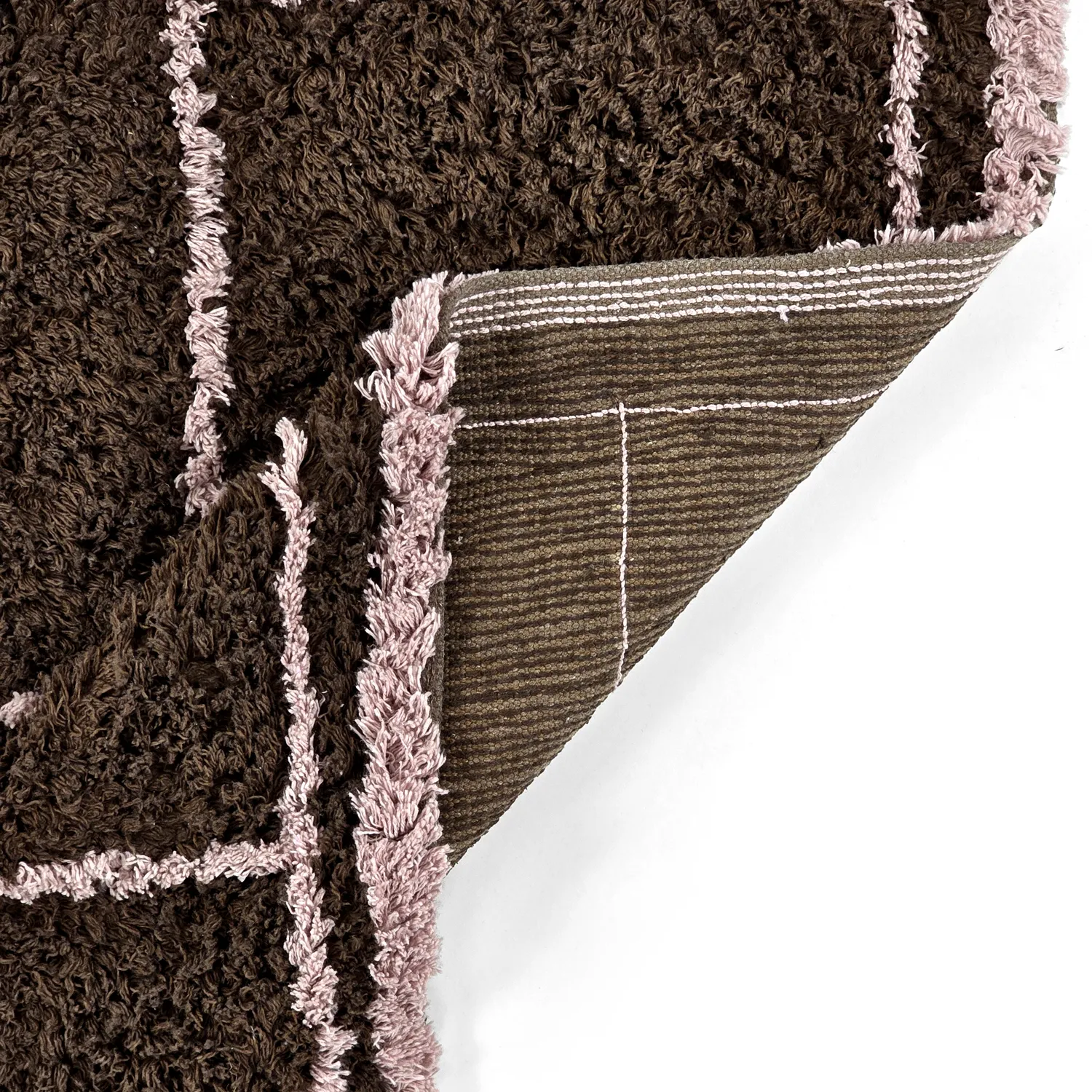 Koberce s dlhým vlasom - Lana Natural Cotton Shaggy (hnedá)