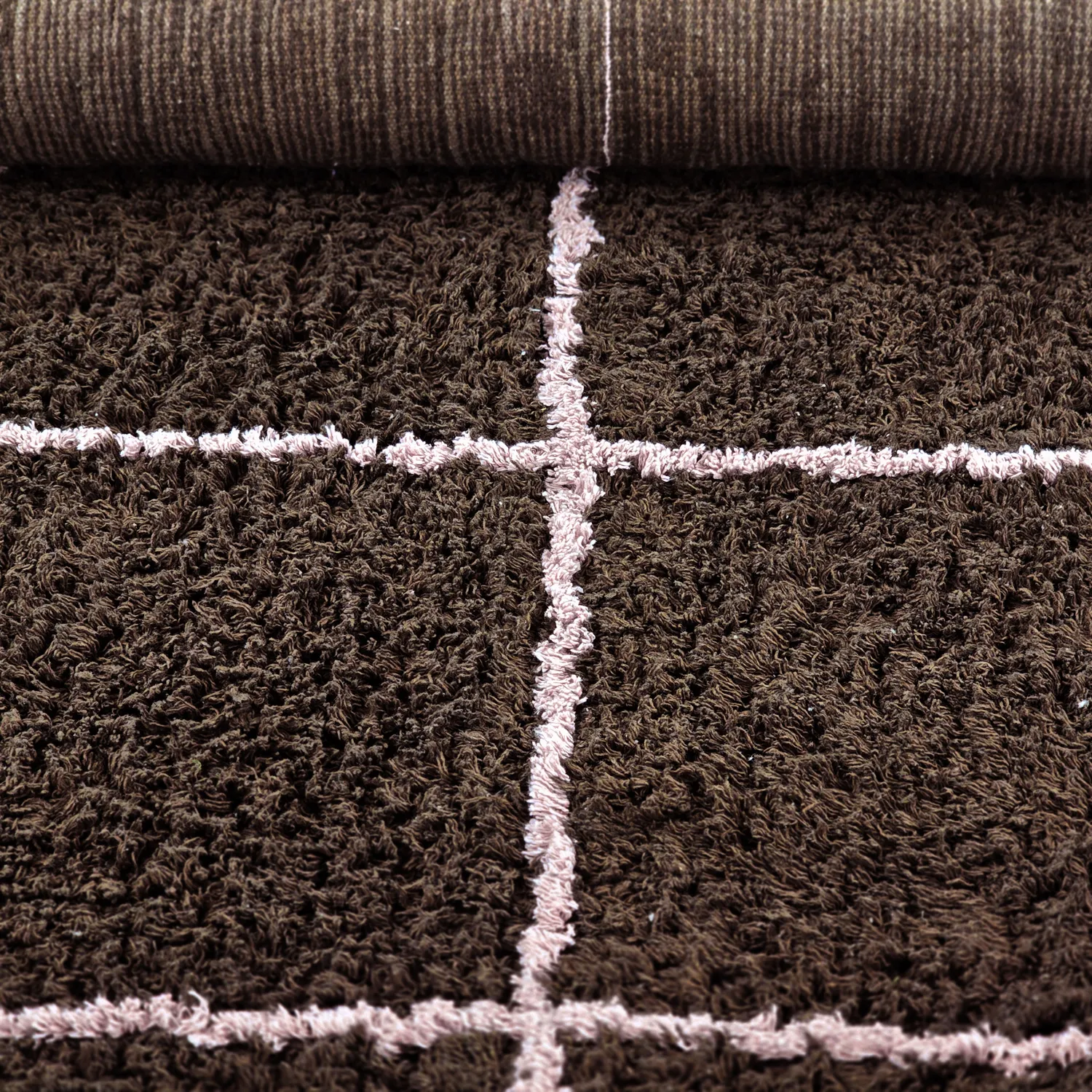 Koberce s dlhým vlasom - Lana Natural Cotton Shaggy (hnedá)