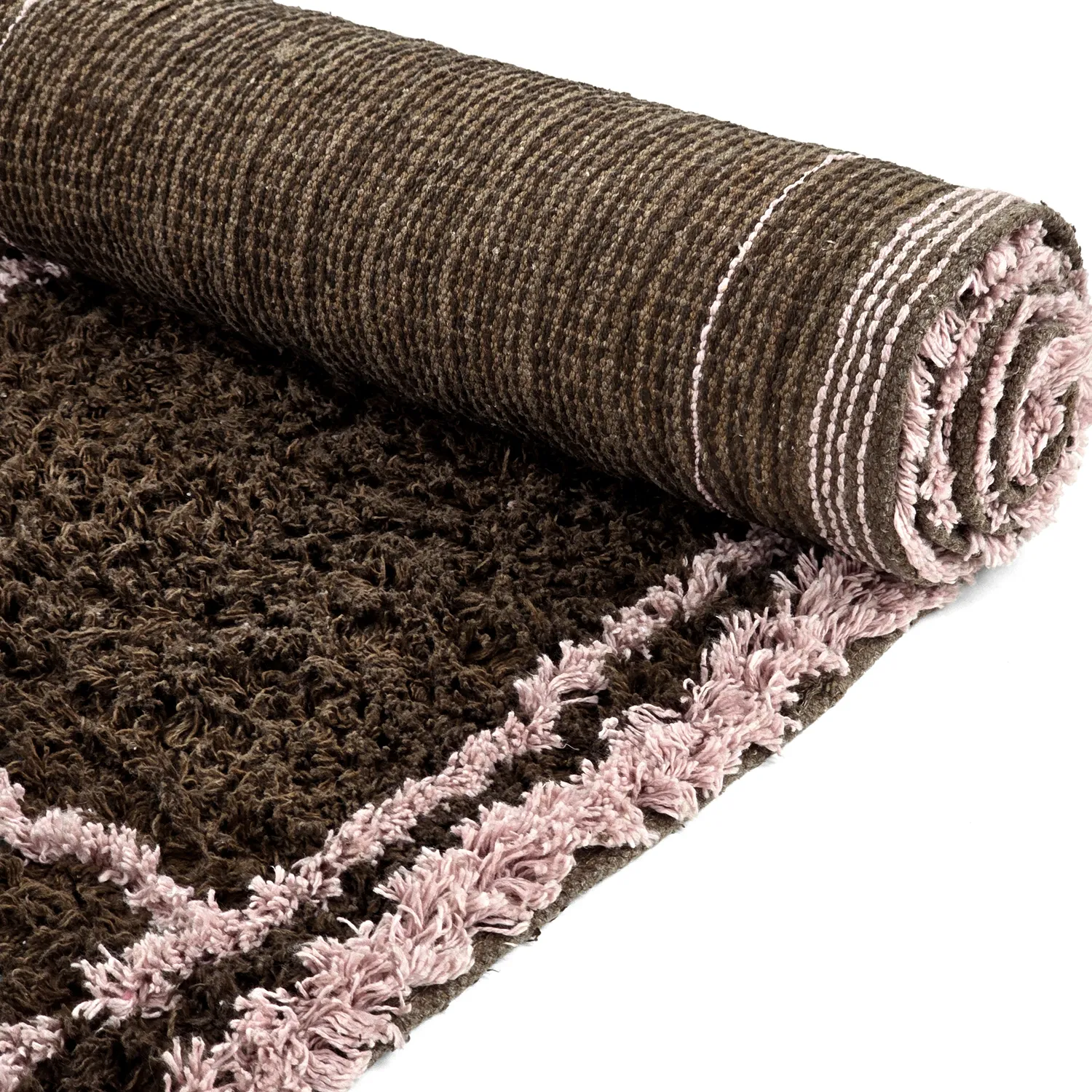 Koberce s dlhým vlasom - Lana Natural Cotton Shaggy (hnedá)