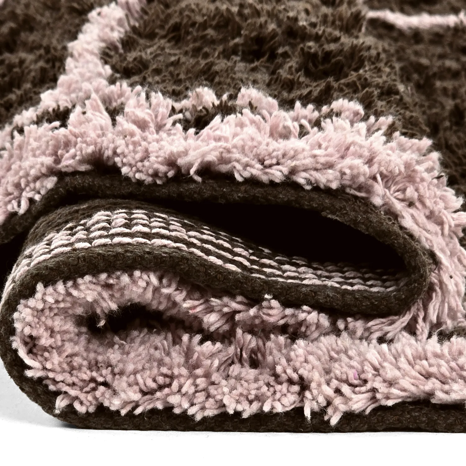 Kolo koberce - Lana Natural Cotton Shaggy (hnedá)