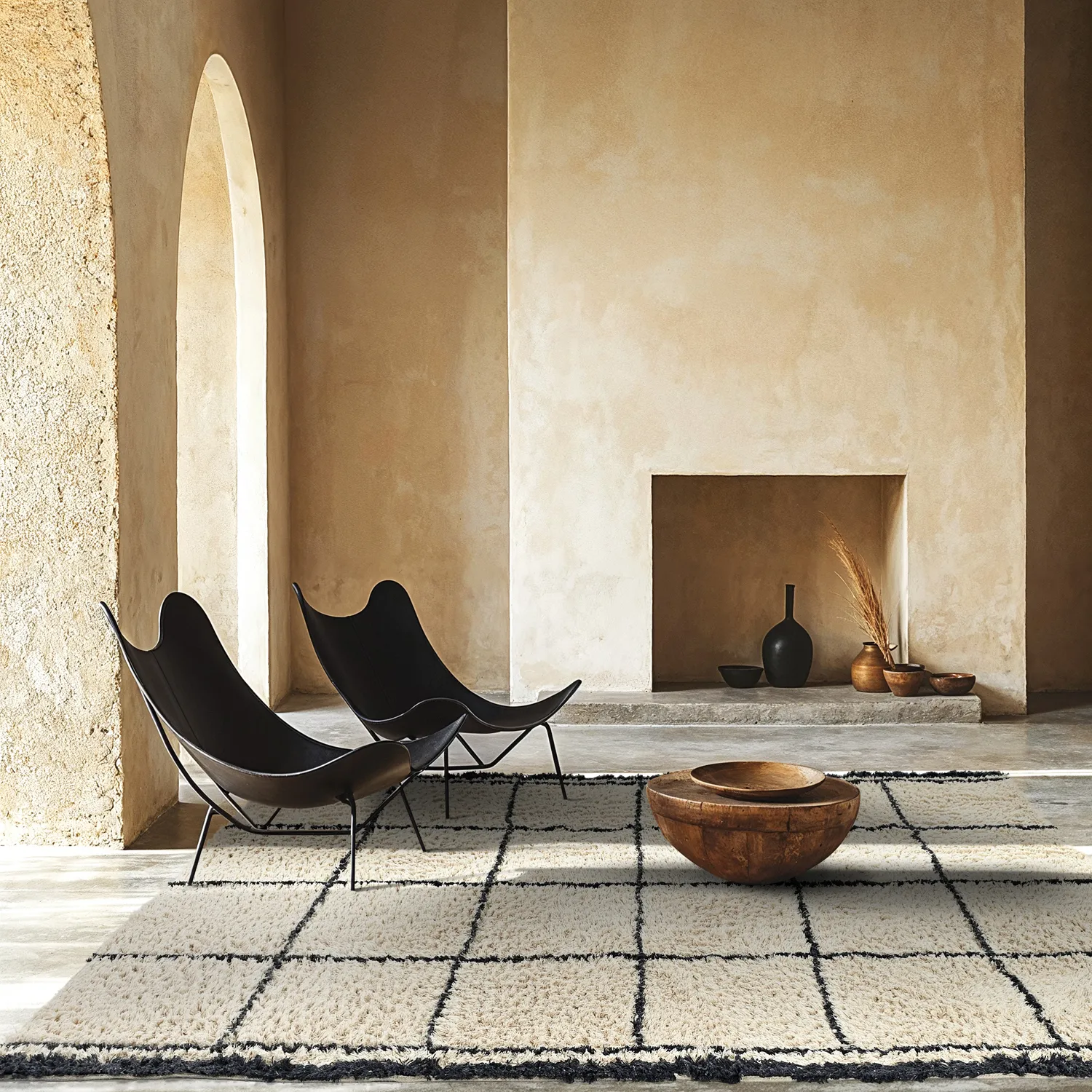 Koberce s dlhým vlasom - Lana Natural Cotton Shaggy (krémová/tmavošedá)