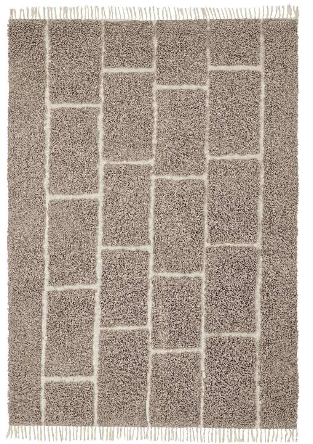 Koberce s dlhým vlasom - Lindley Natural Cotton Shaggy (taupe/sivá)