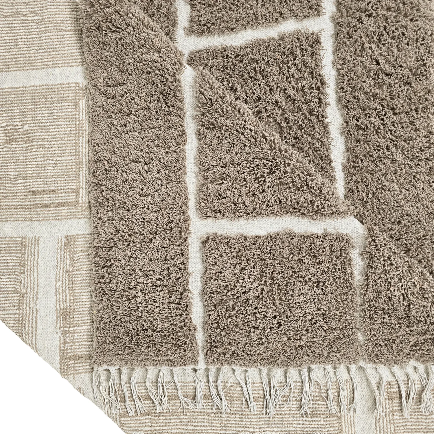 Koberce s dlhým vlasom - Lindley Natural Cotton Shaggy (taupe/sivá)