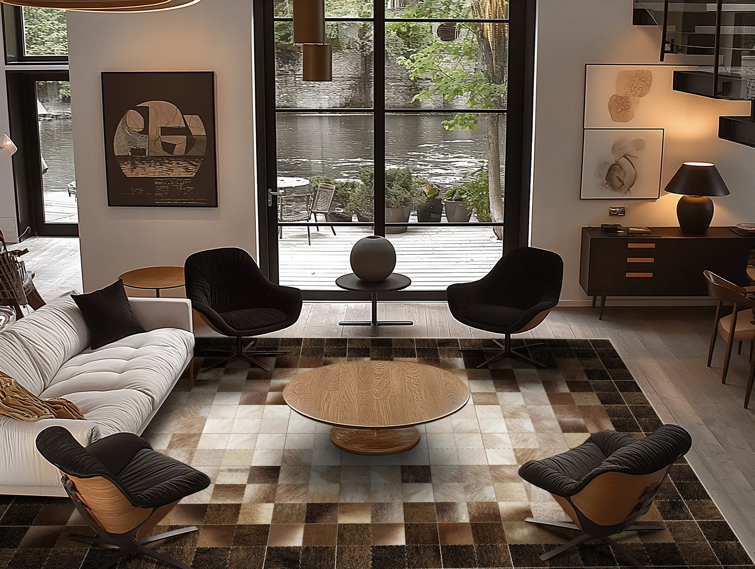 Koberec Wilton - Livada (hnedý/multicolor)