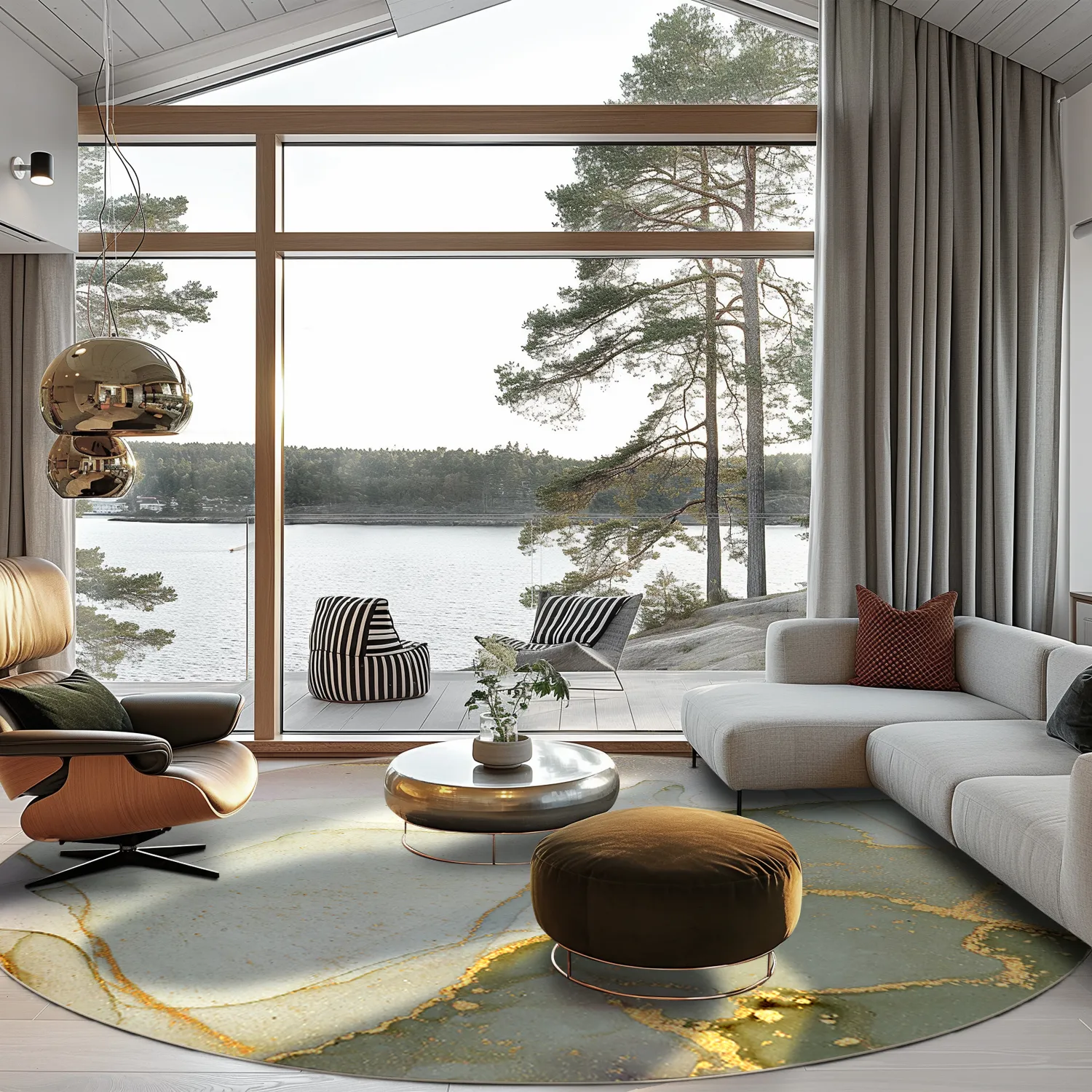 Kruhový koberec - Livata (multicolor)