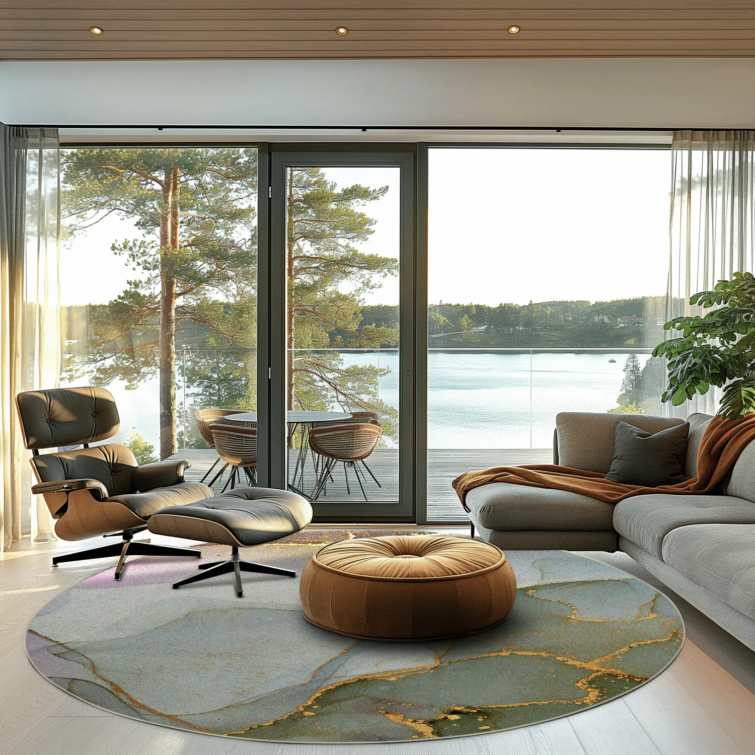 Kruhový koberec - Livata (multicolor)