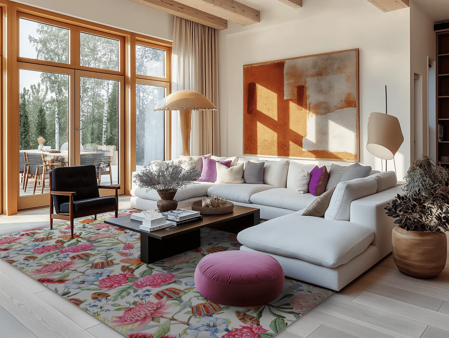 Koberec Wilton - Lois (ružová/multi)