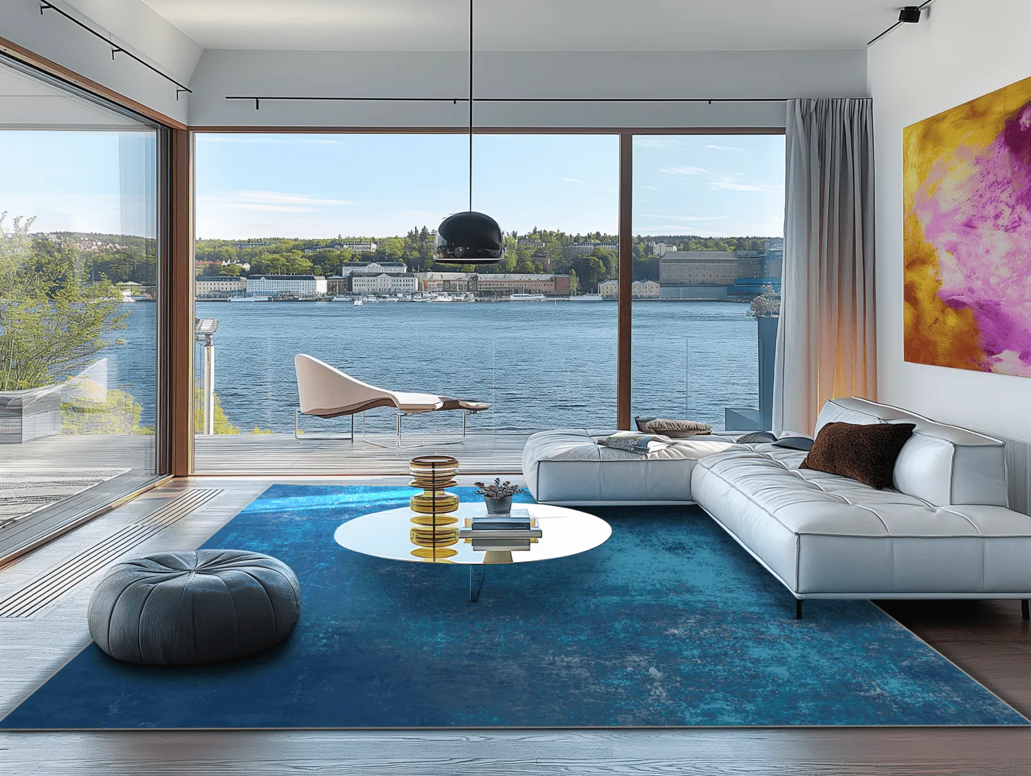 Koberec Wilton - Lynton (tmavomodrý)