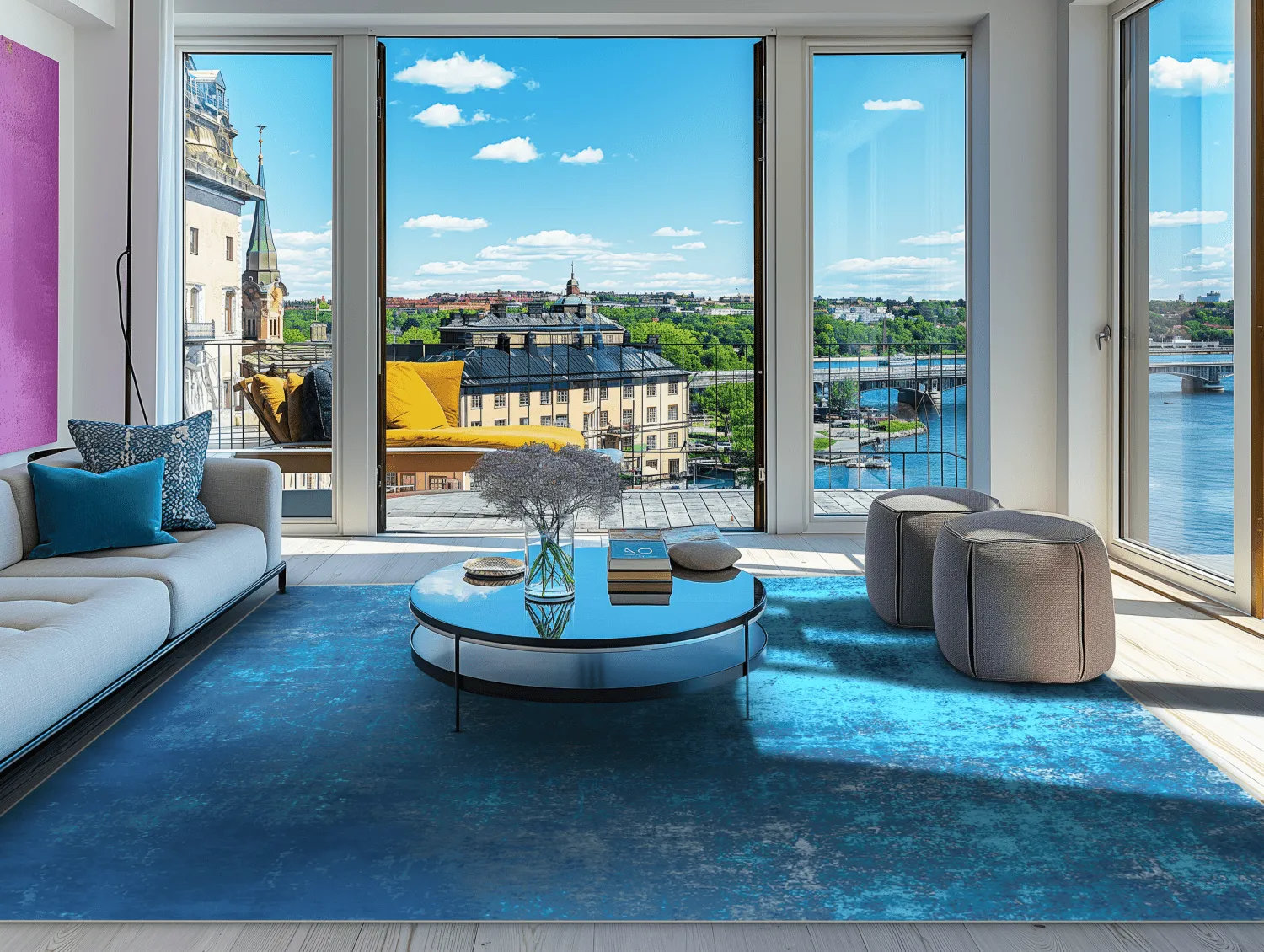 Koberec Wilton - Lynton (tmavomodrý)