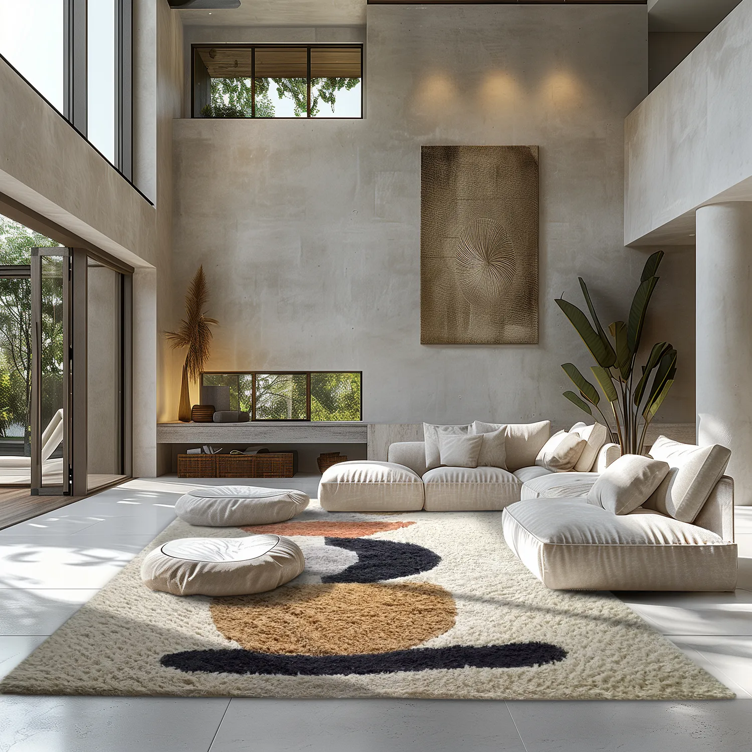 Koberec s dlhým vlasom - Mantona Natural Cotton Shaggy (multi)