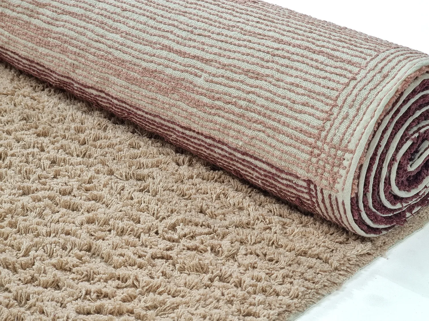 Koberec s dlhým vlasom - Mareto Natural Cotton Shaggy (hnedý)