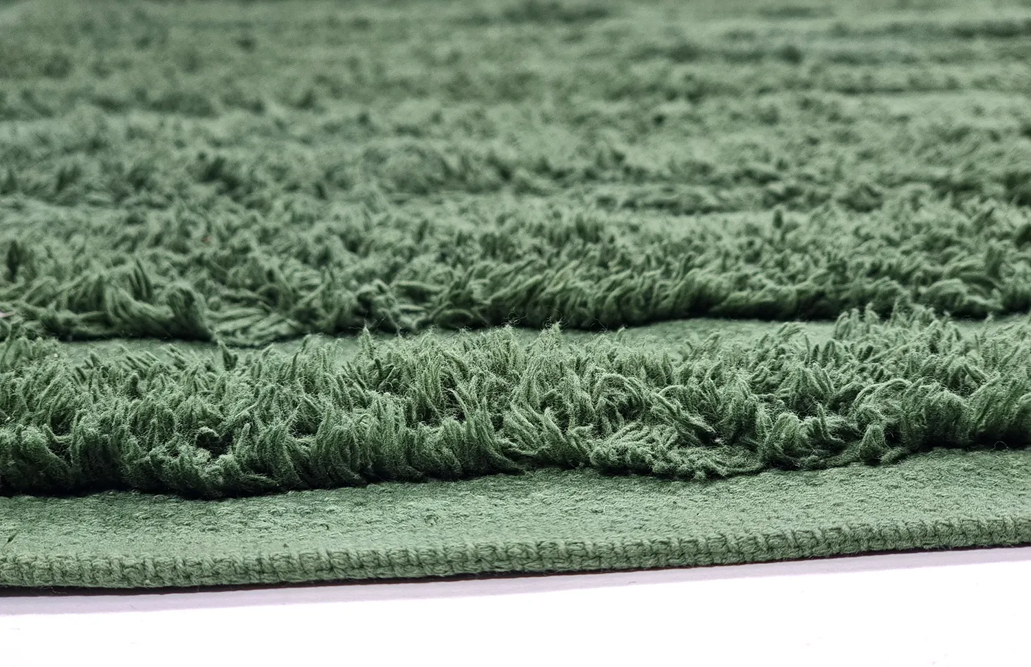 Koberce s dlhým vlasom - Mavis Natural Cotton Shaggy (zelená)