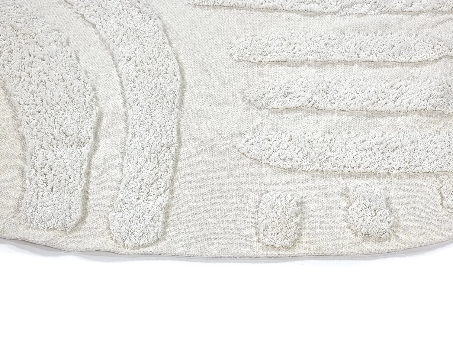 Kolo koberce - Margo Natural Cotton Shaggy (offwhite)