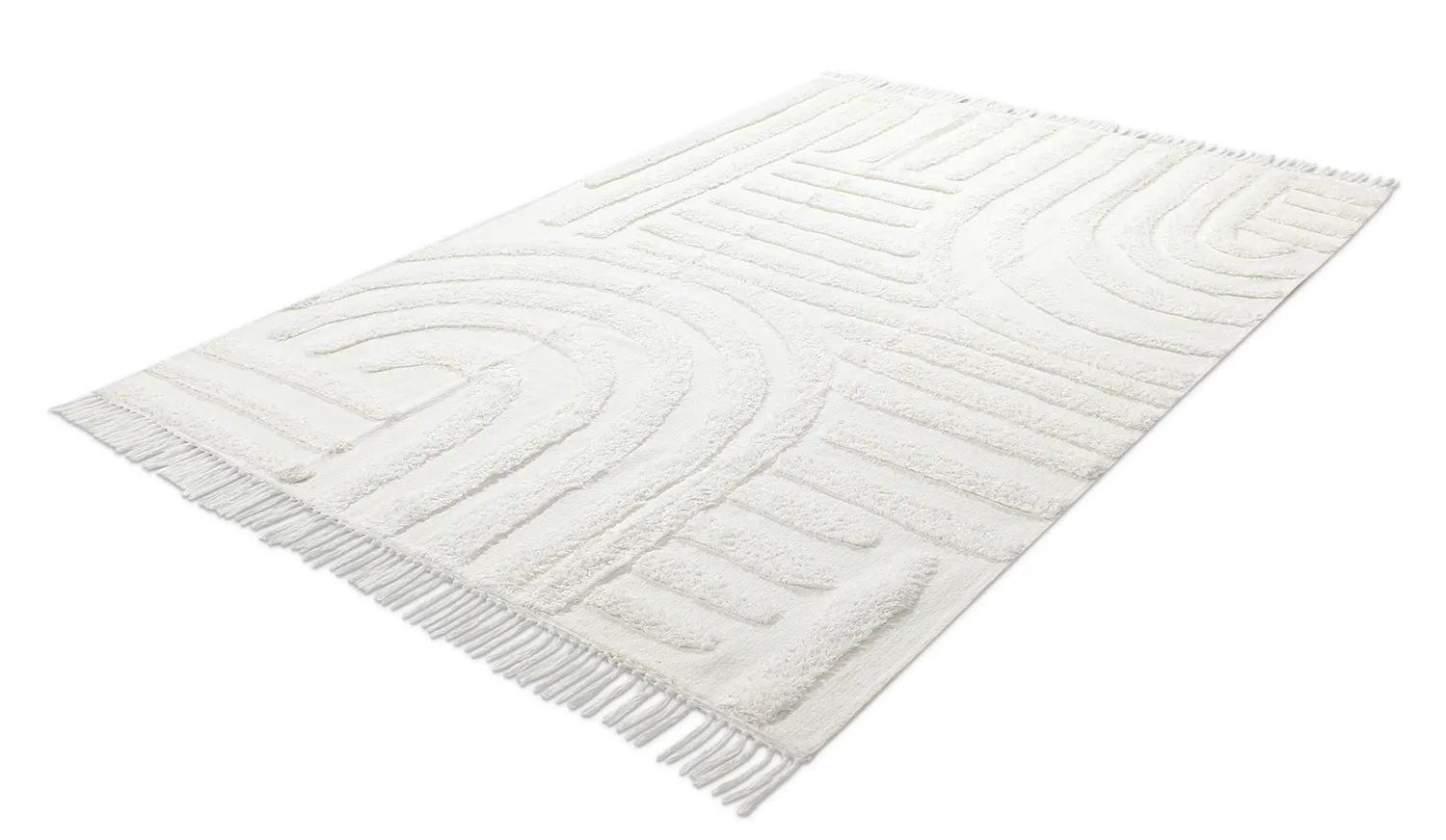 Koberce s dlhým vlasom - Mavis Natural Cotton Shaggy (offwhite)