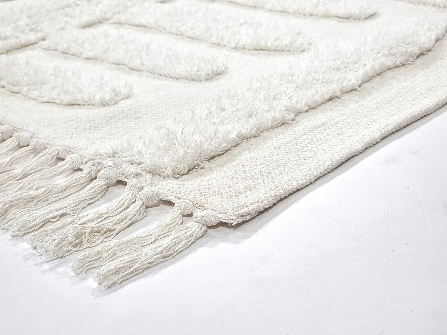 Koberce s dlhým vlasom - Mavis Natural Cotton Shaggy (offwhite)