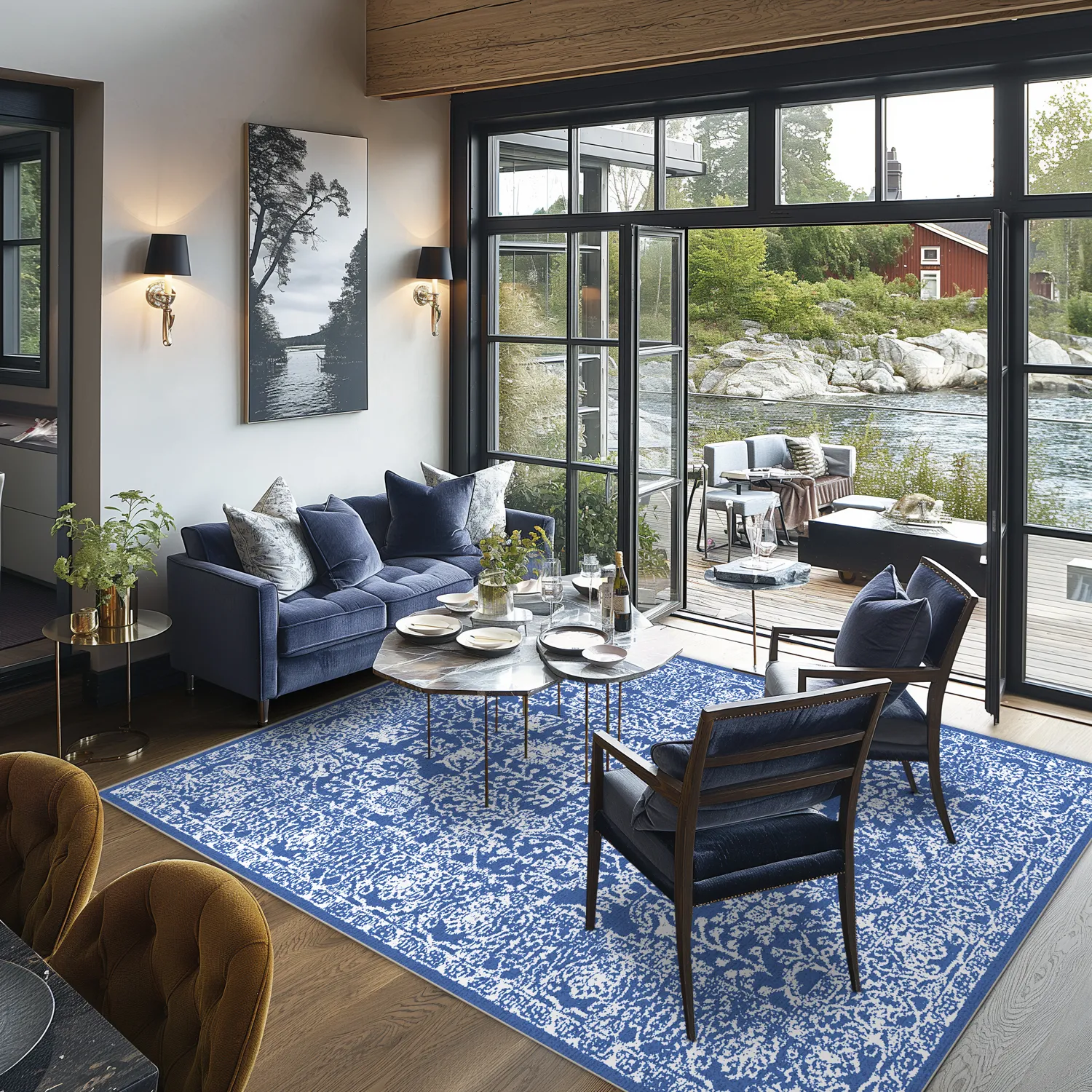 Koberec Wilton - Menfi (modrá)