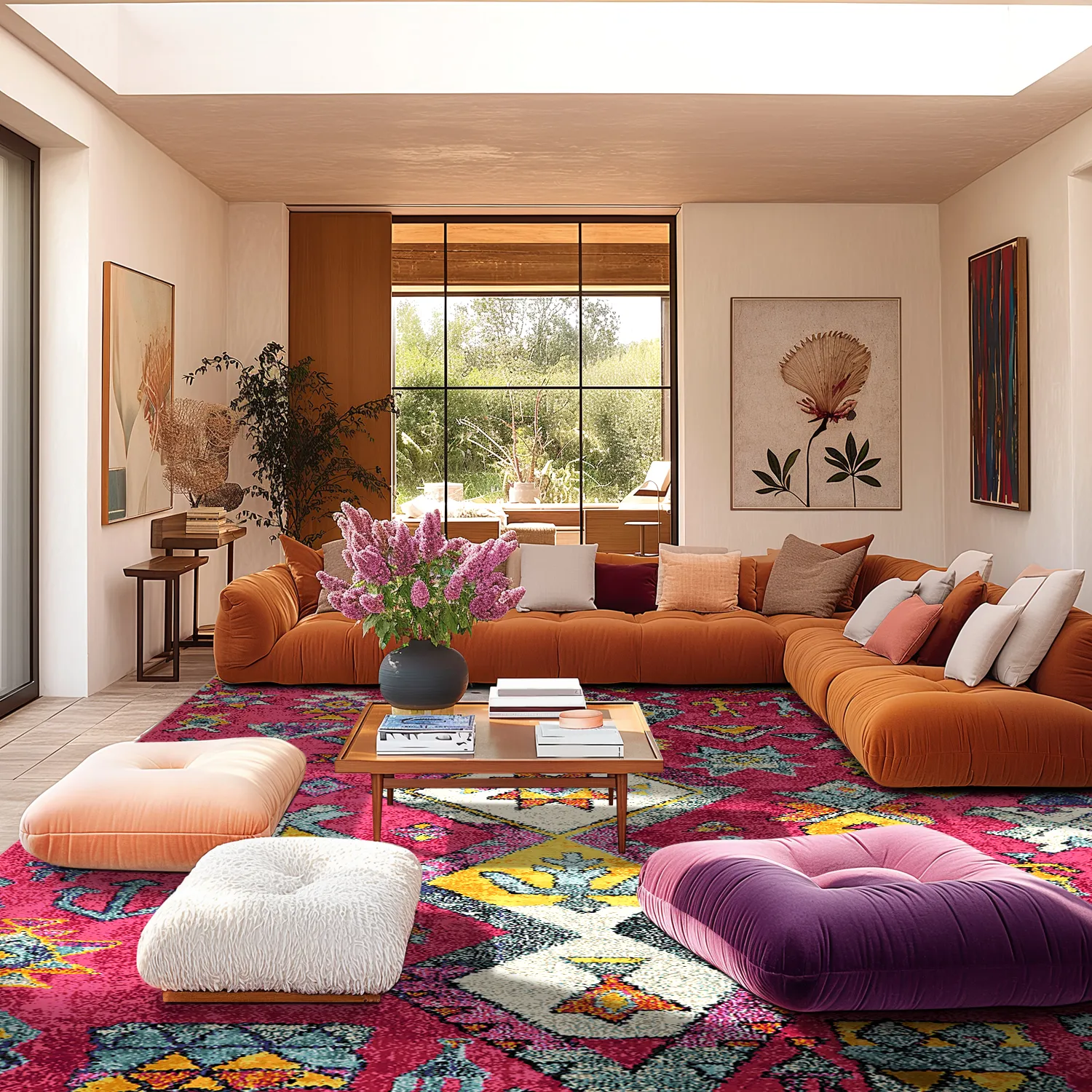 Koberec Wilton - Misare (ružový/multicolor)