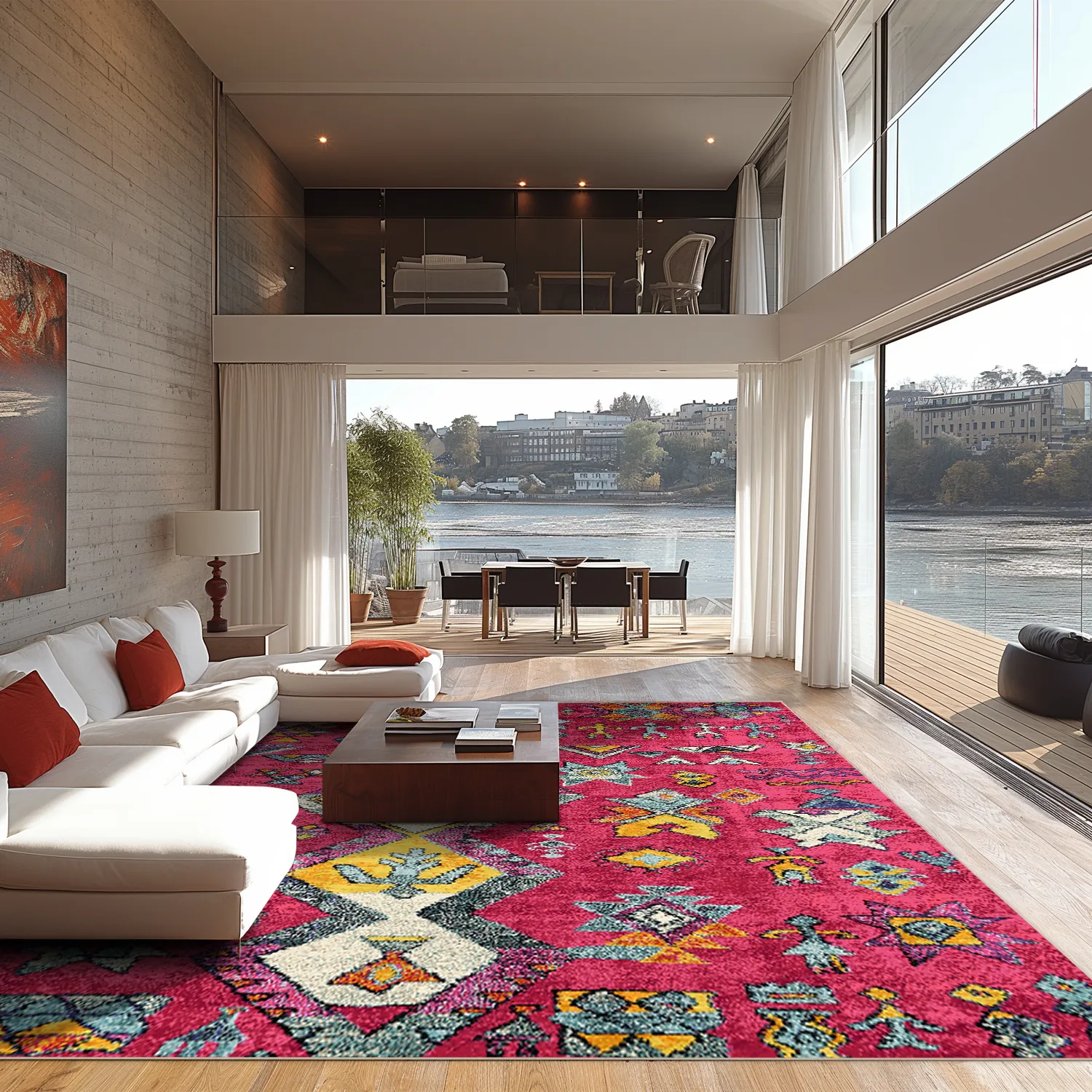 Koberec Wilton - Misare (ružový/multicolor)