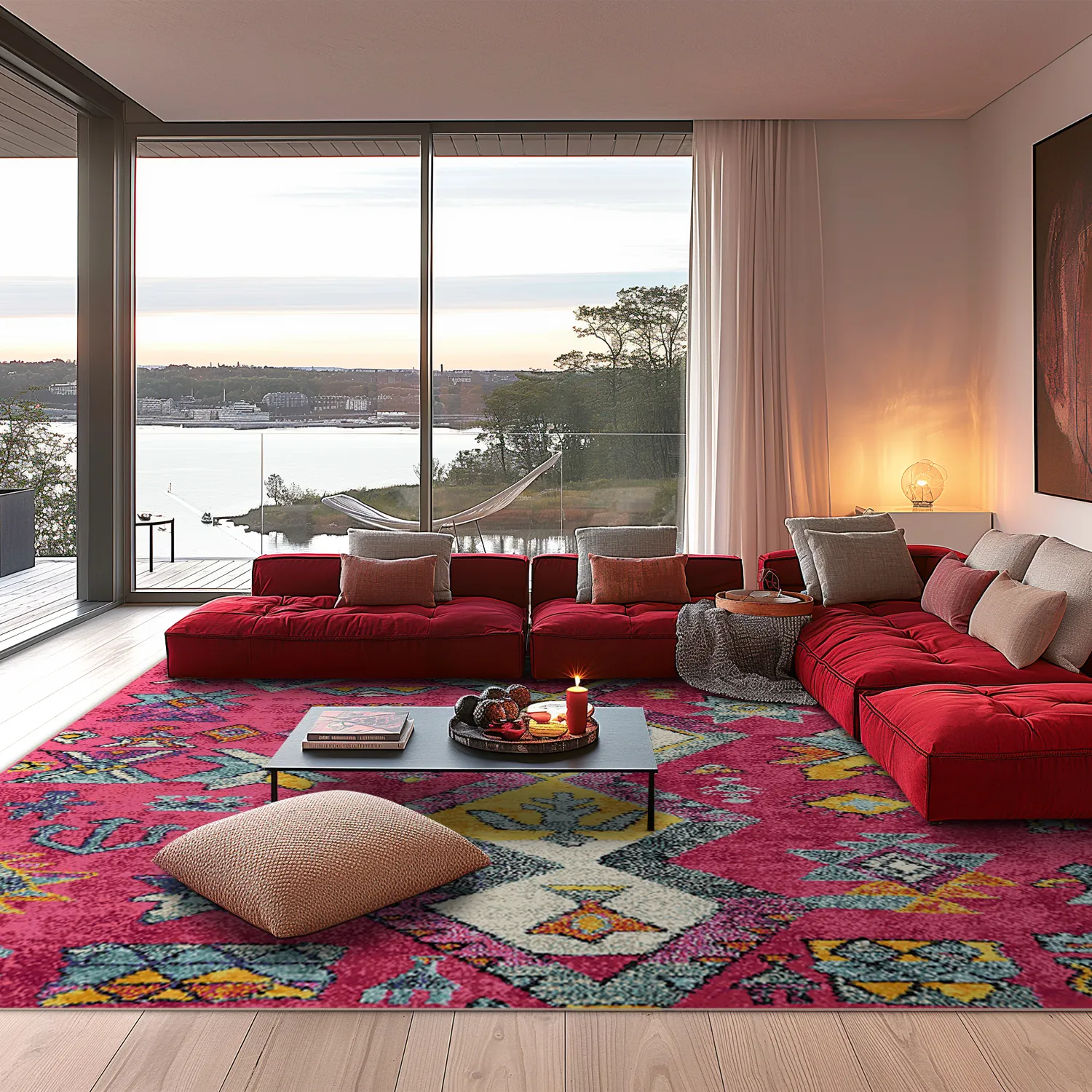 Koberec Wilton - Misare (ružový/multicolor)