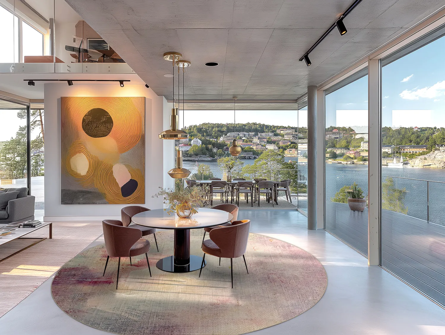 Kruhový koberec - Mogoro (viacfarebný)