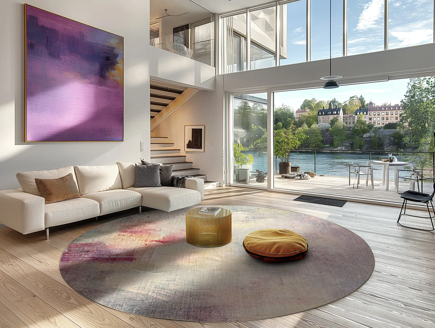 Kruhový koberec - Mogoro (viacfarebný)