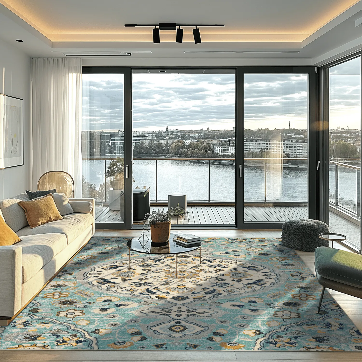 Koberec Wilton - Mojácar (modrá)