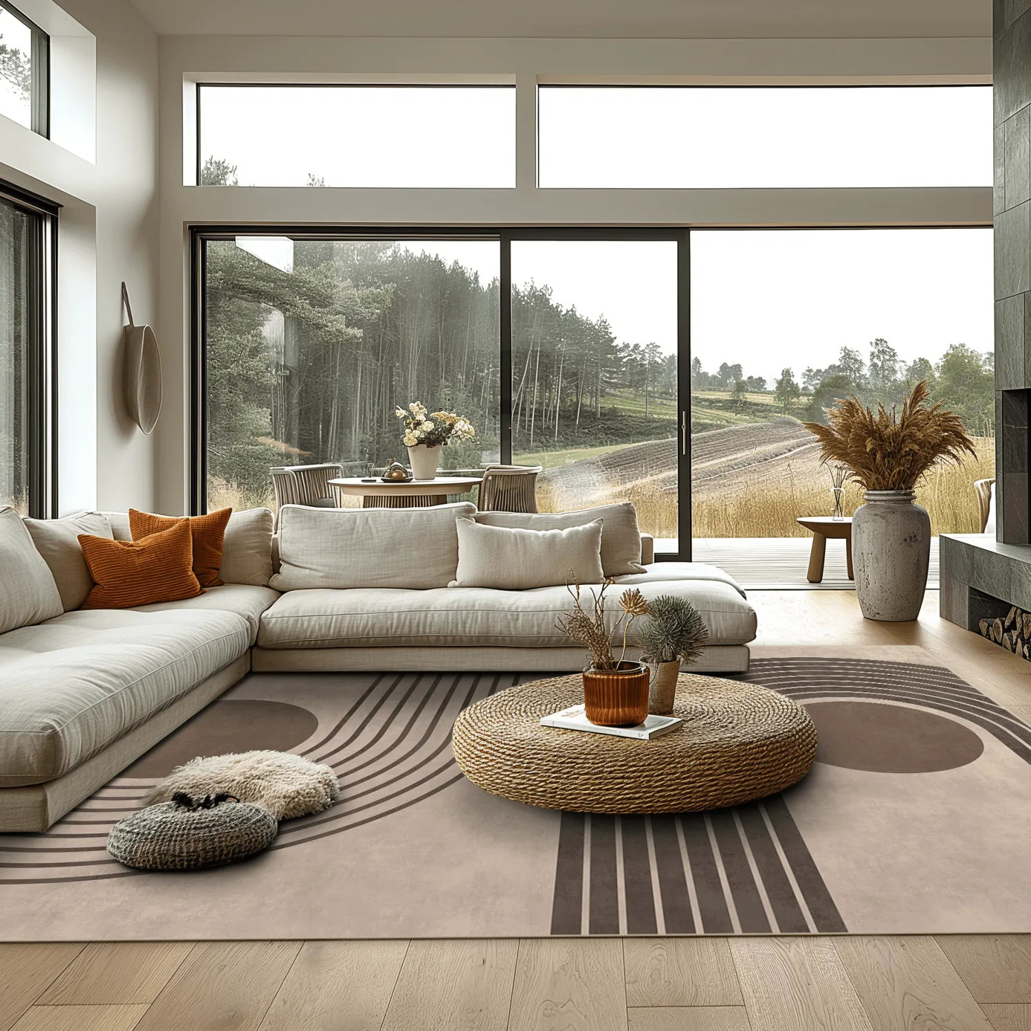 Koberec Wilton - Moudania (hnedá/čierna)