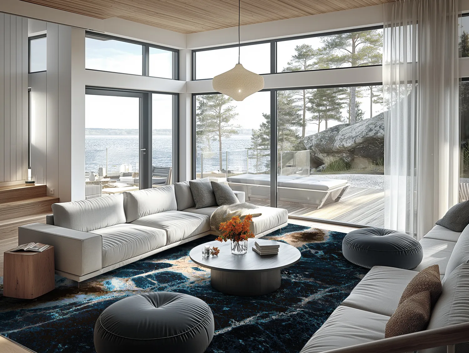 Koberec Wilton - Narbolia (modrá/multikolórová)