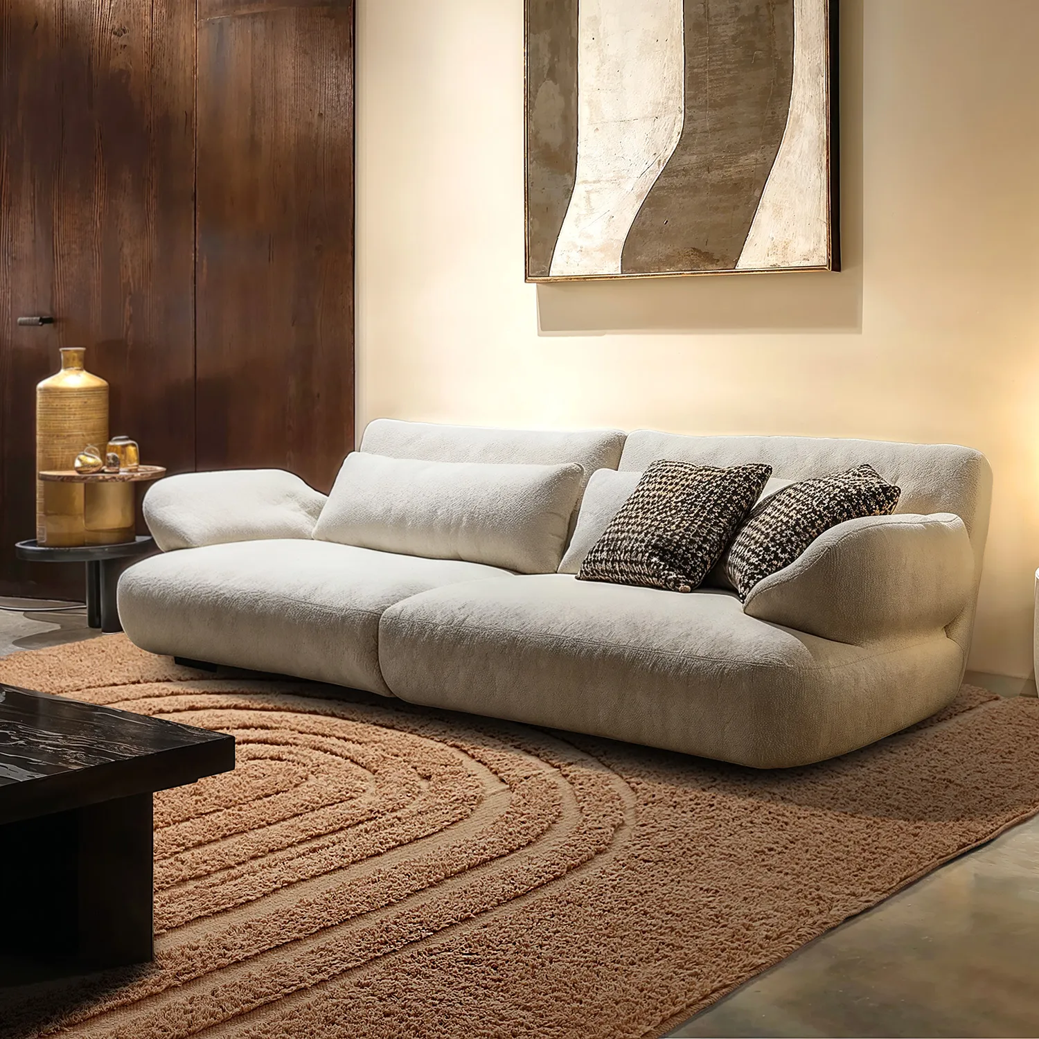 Koberce s dlhým vlasom - Navarra Natural Cotton Shaggy (beige)