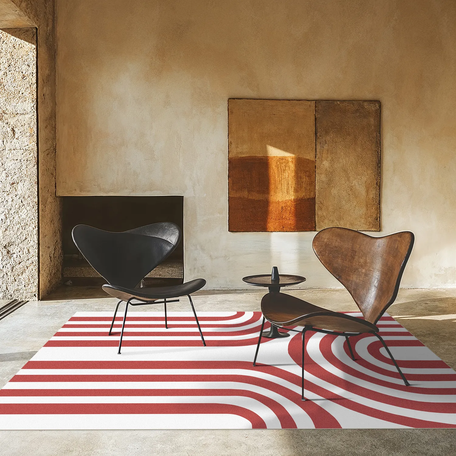 Koberec Wilton - Obidos (červený/biely)