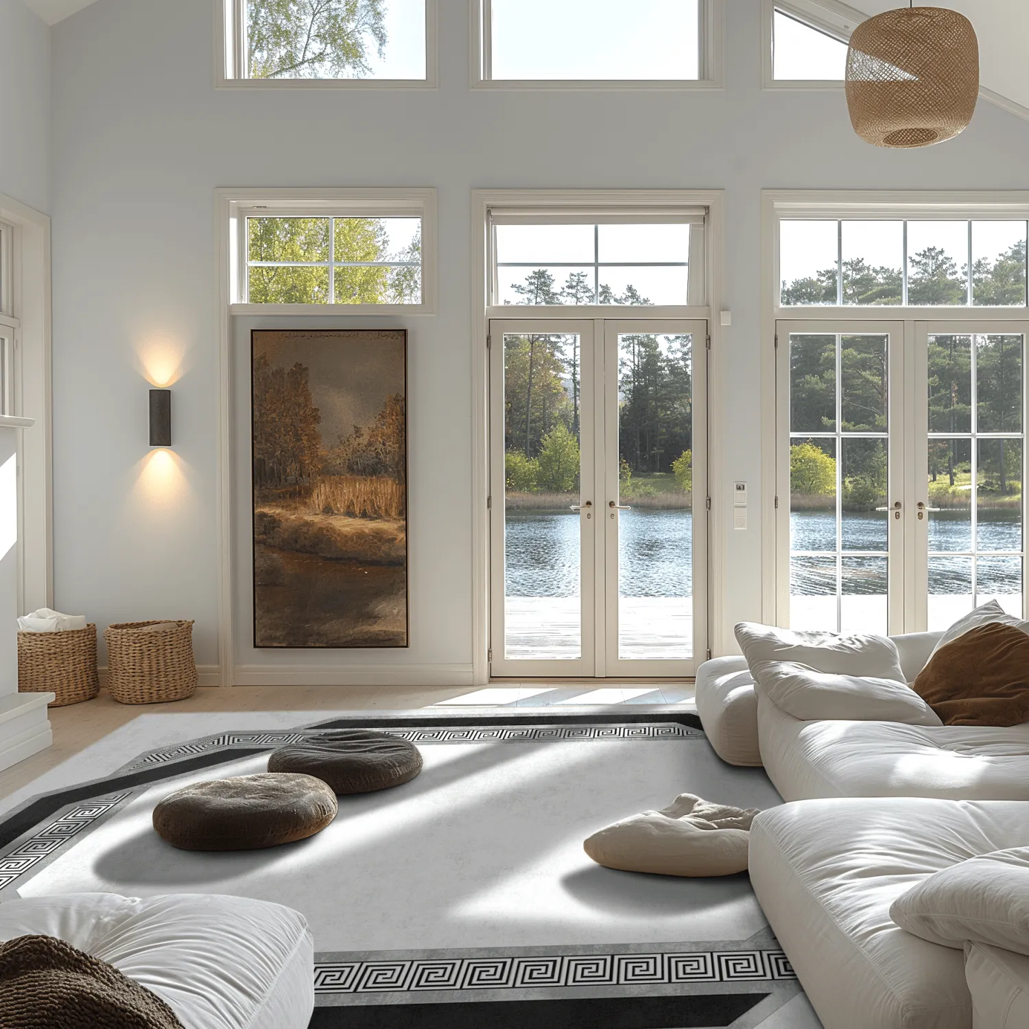 Koberec Wilton - Olympia (čierna/biela)