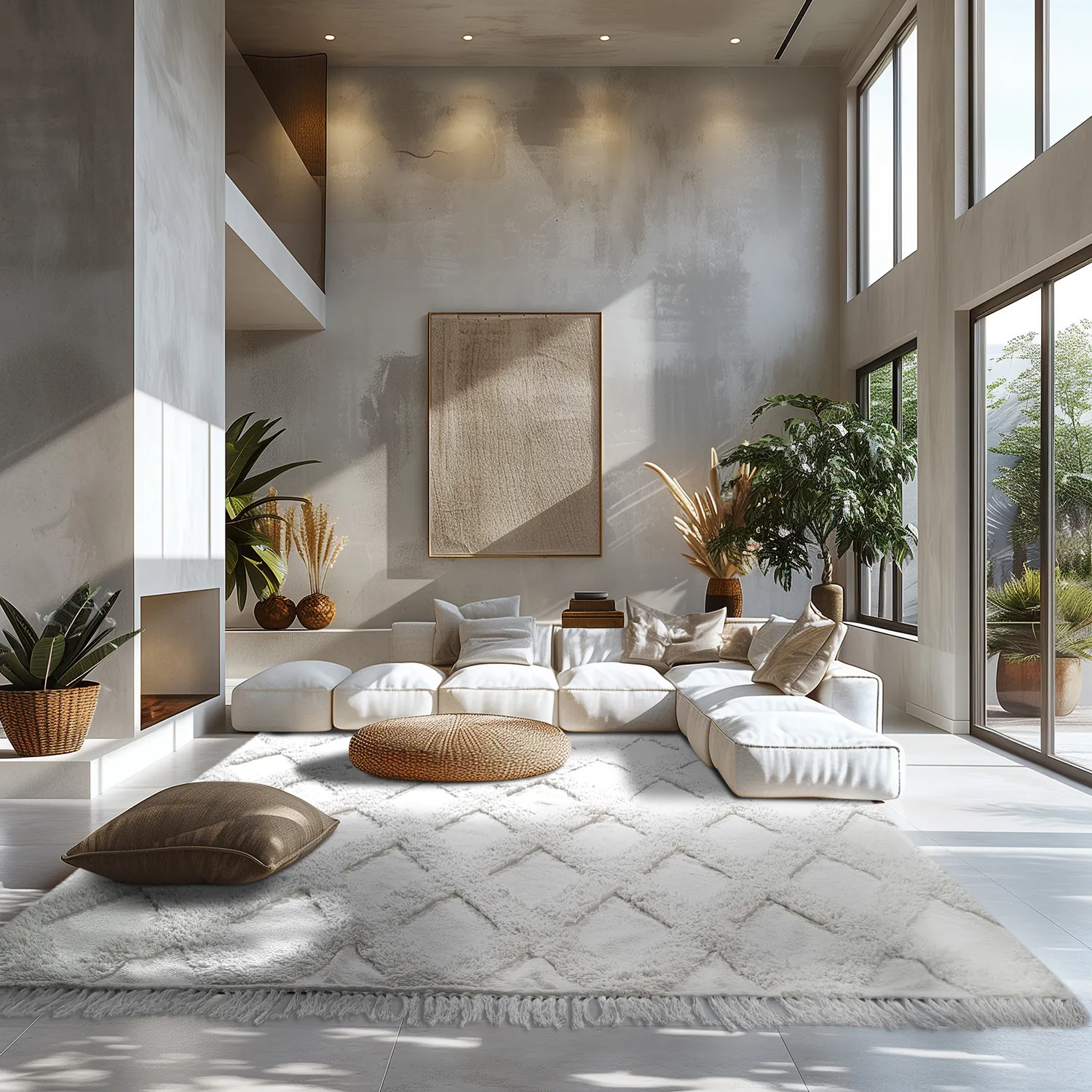 Hladké koberce - Pamplona Natural Cotton Shaggy (offwhite)