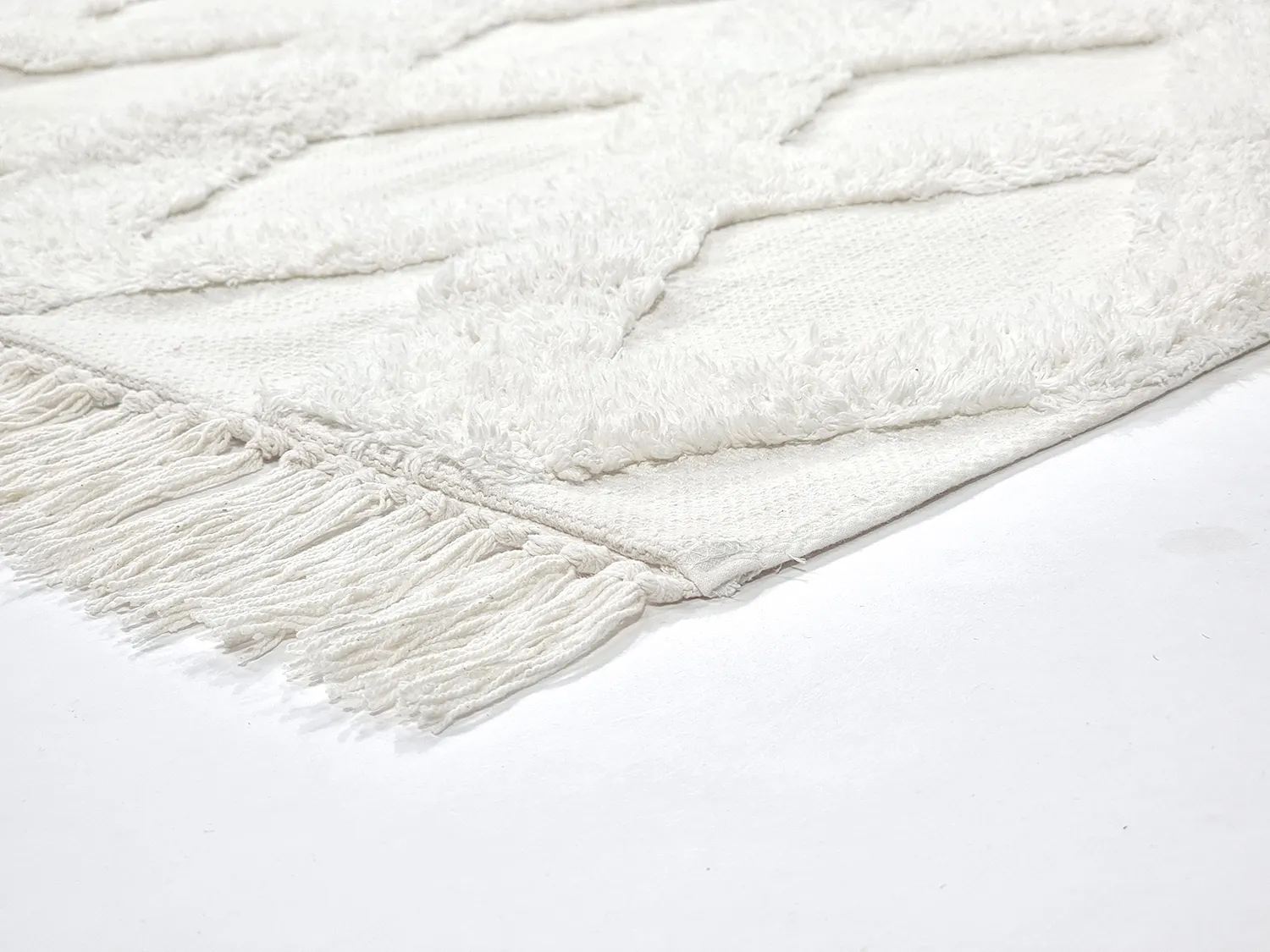 Hladké koberce - Pamplona Natural Cotton Shaggy (offwhite)
