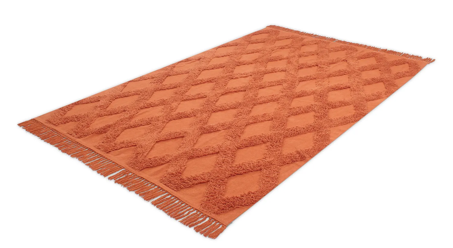 Koberce s dlhým vlasom - Pamplona Natural Cotton Shaggy (terracota)