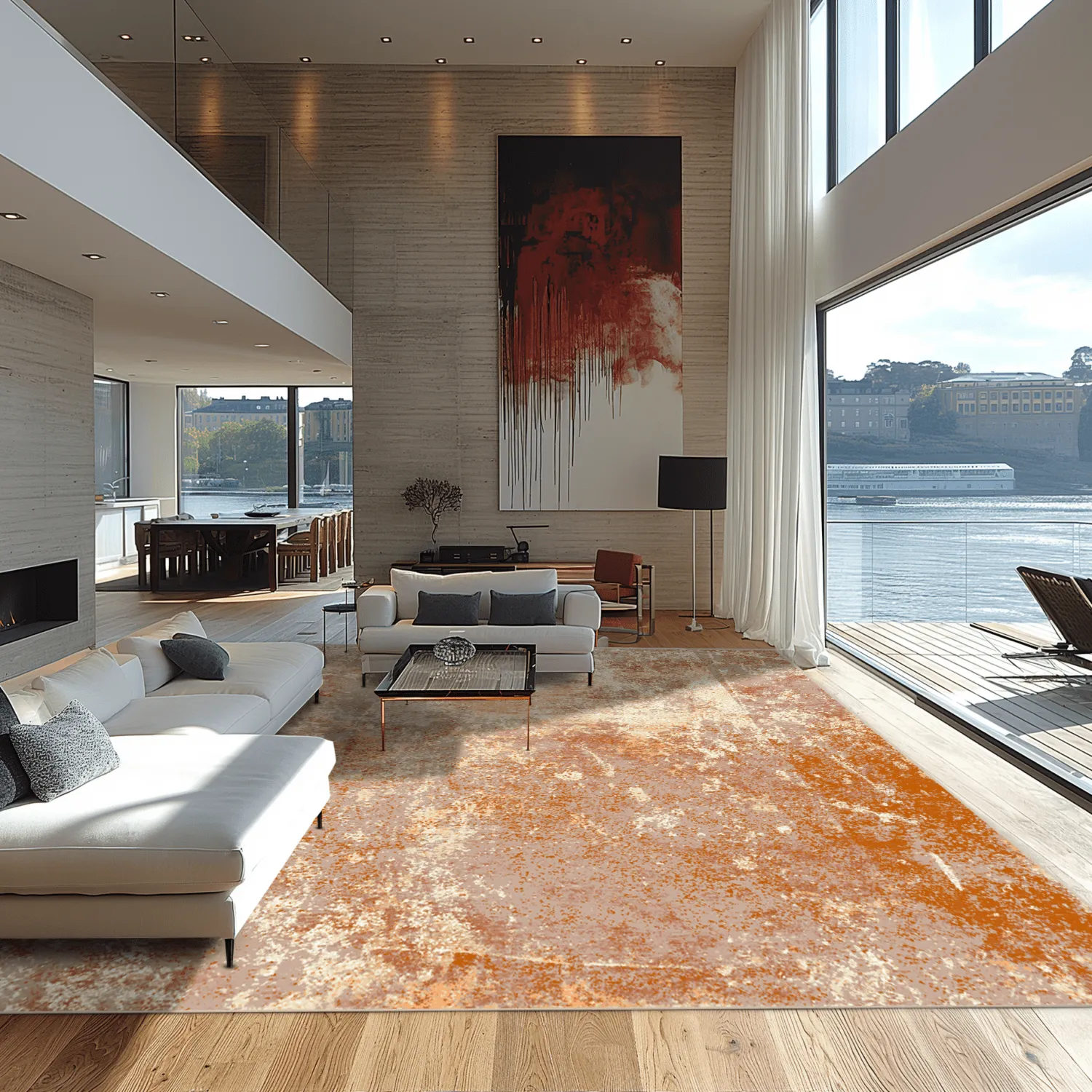 Koberec Wilton - Pavoa (oranžový)