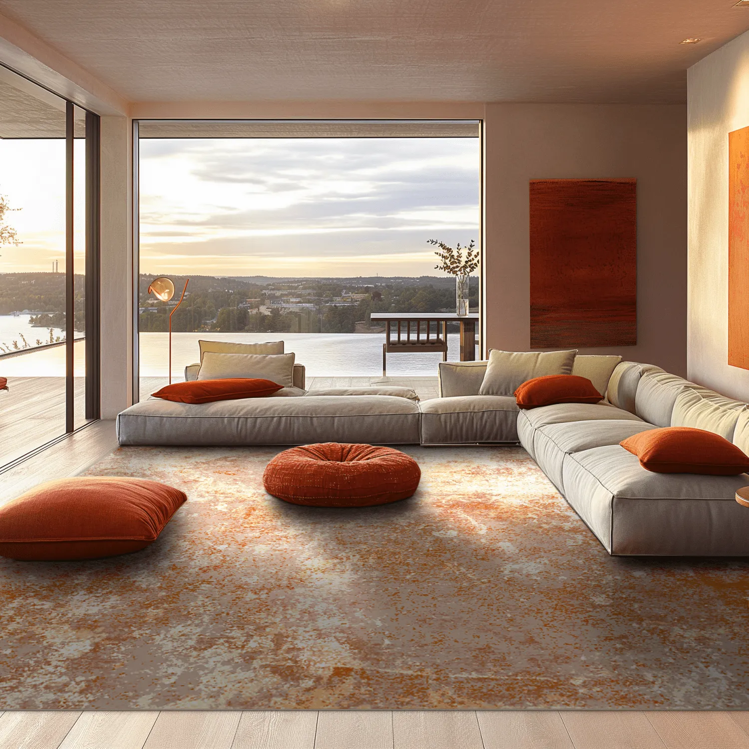 Koberec Wilton - Pavoa (oranžový)