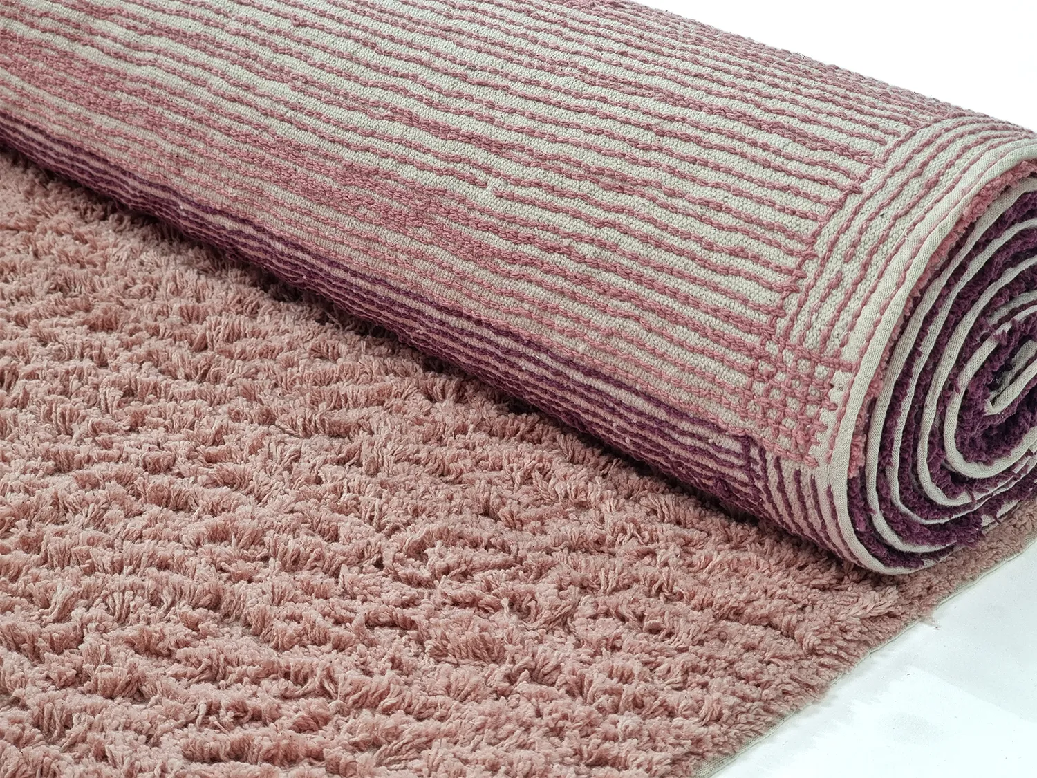Koberec s dlhým vlasom - Pione Natural Cotton Shaggy (ružový)