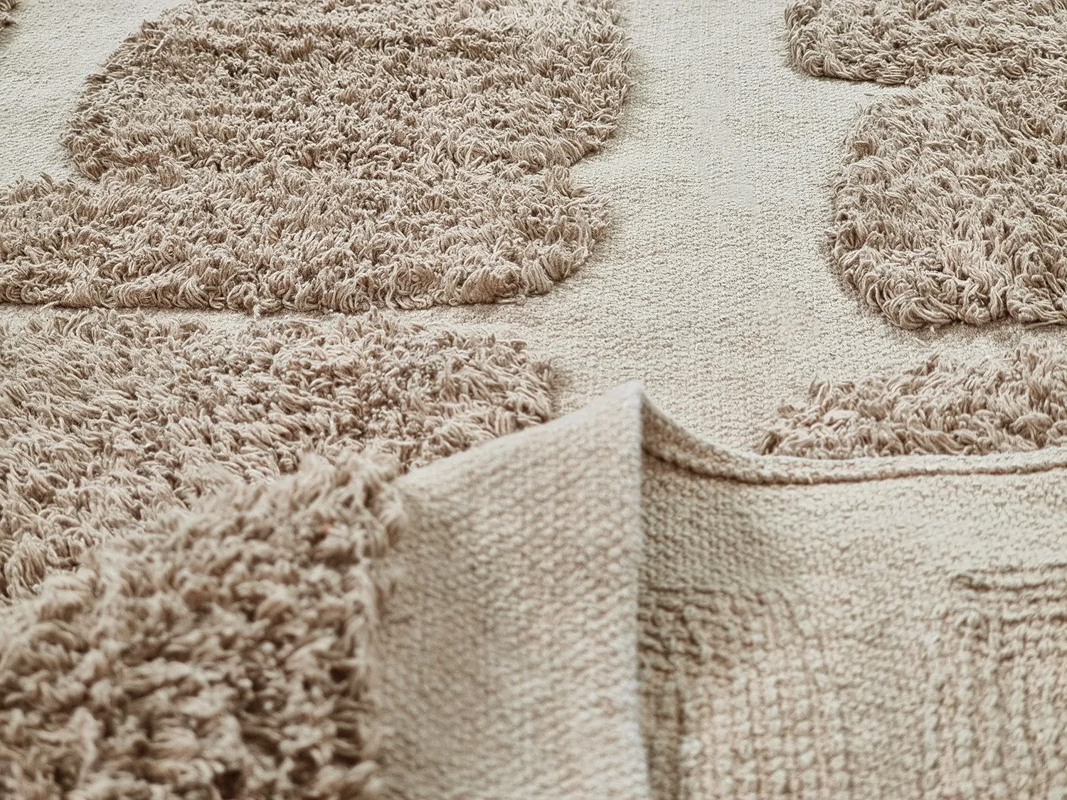 Koberce s dlhým vlasom - Salem Natural Cotton Shaggy (taupe)