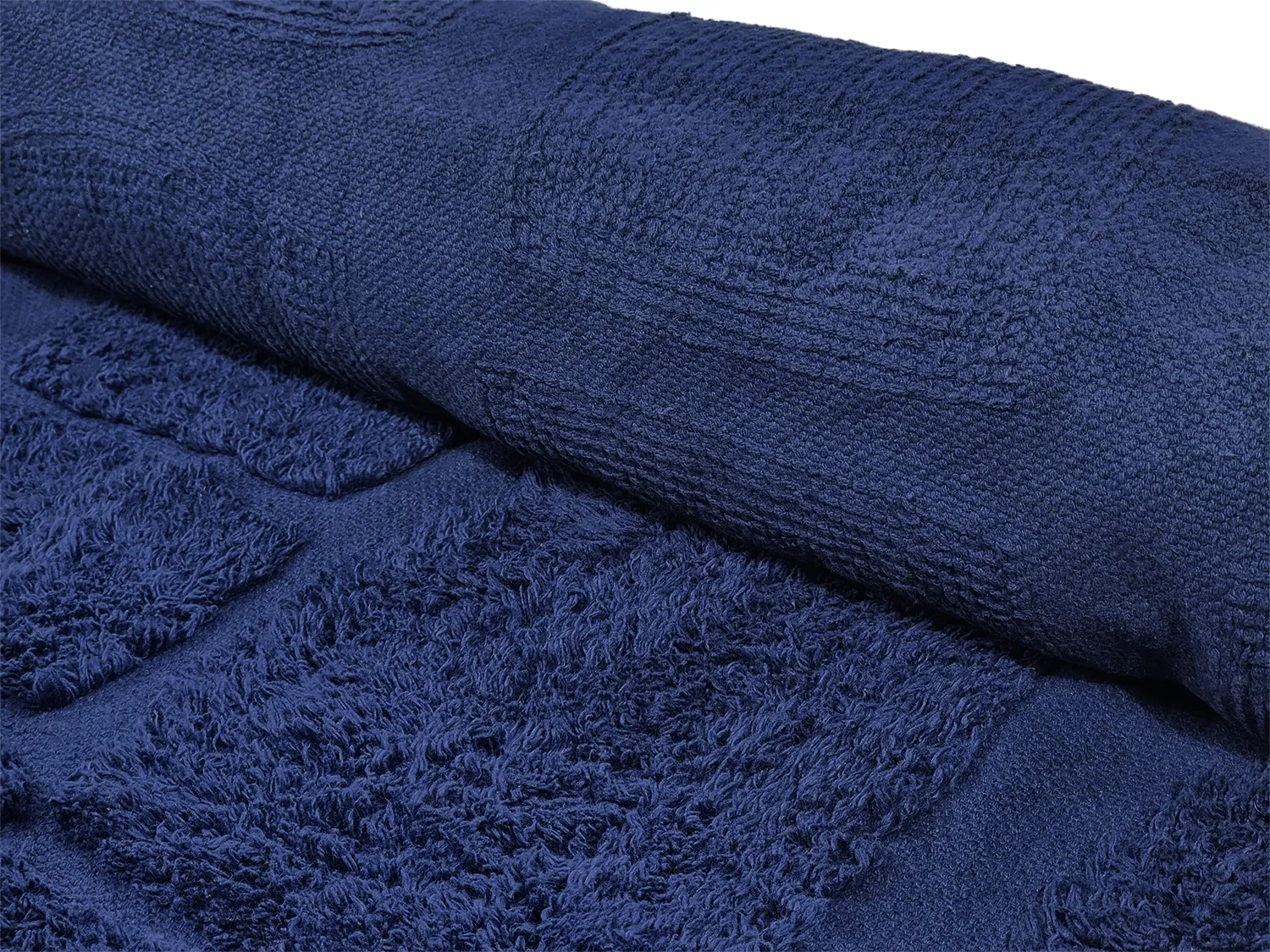 Koberce s dlhým vlasom - Salem Natural Cotton Shaggy (tmavomodrý)