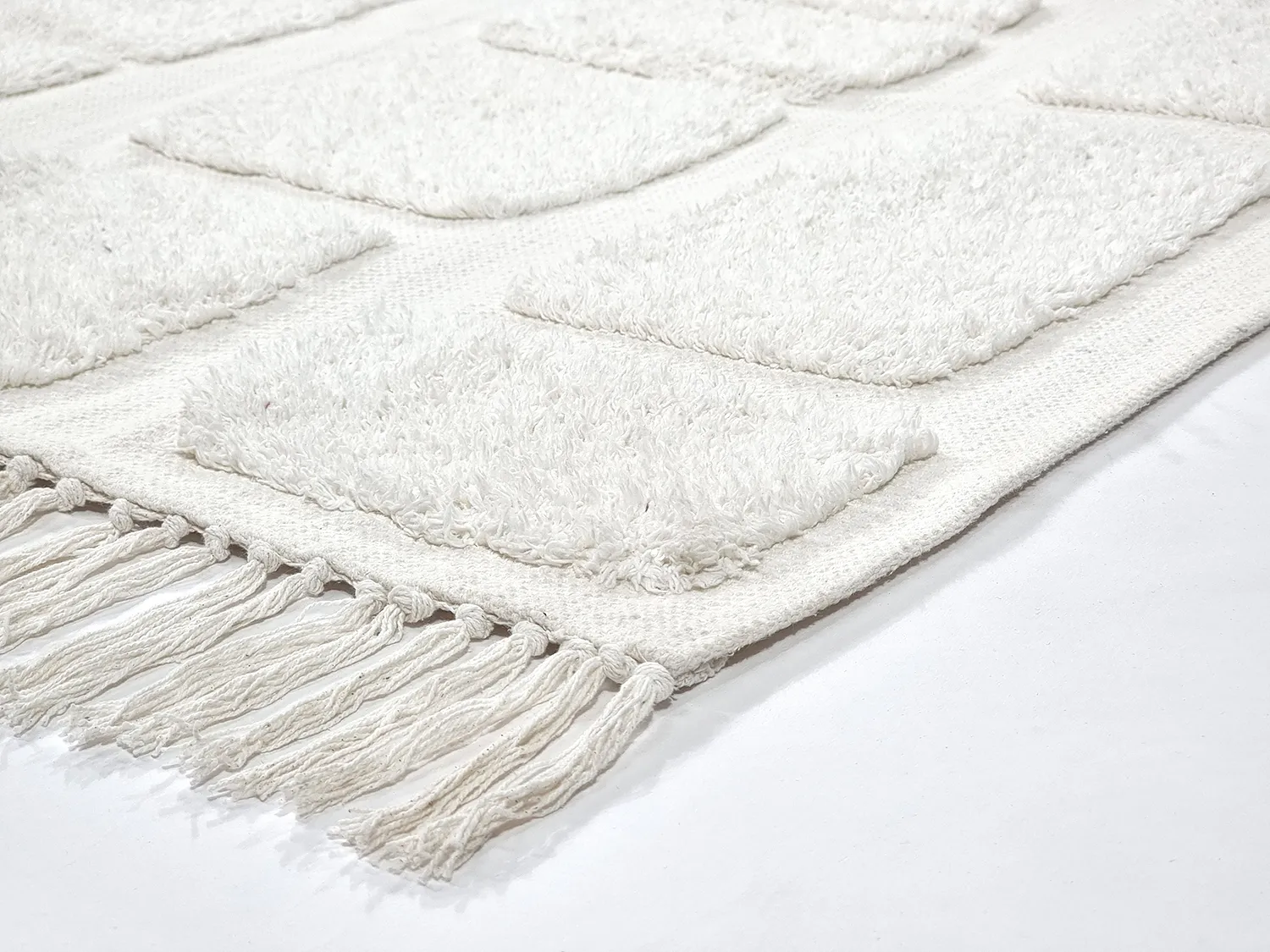 Koberce s dlhým vlasom - Salem Natural Cotton Shaggy (offwhite)