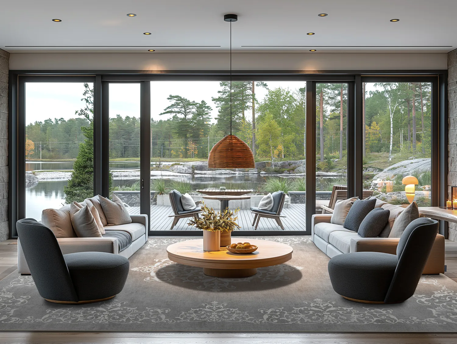 Koberec Wilton - Santi (šedá/biela)