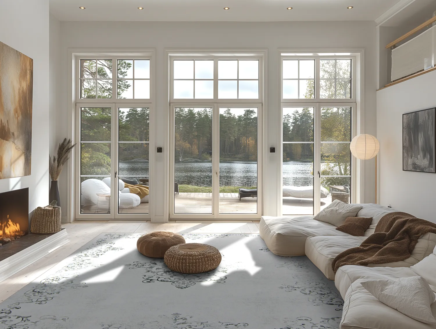 Wilton koberec - Santi (biely/sivý)