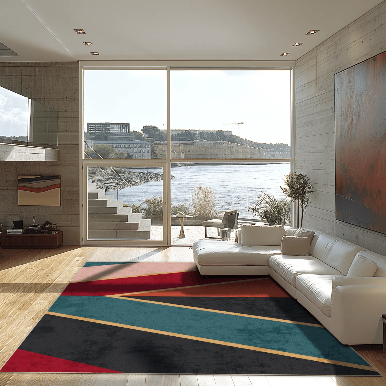 Koberec Wilton - Sanya (červená/multicolor)